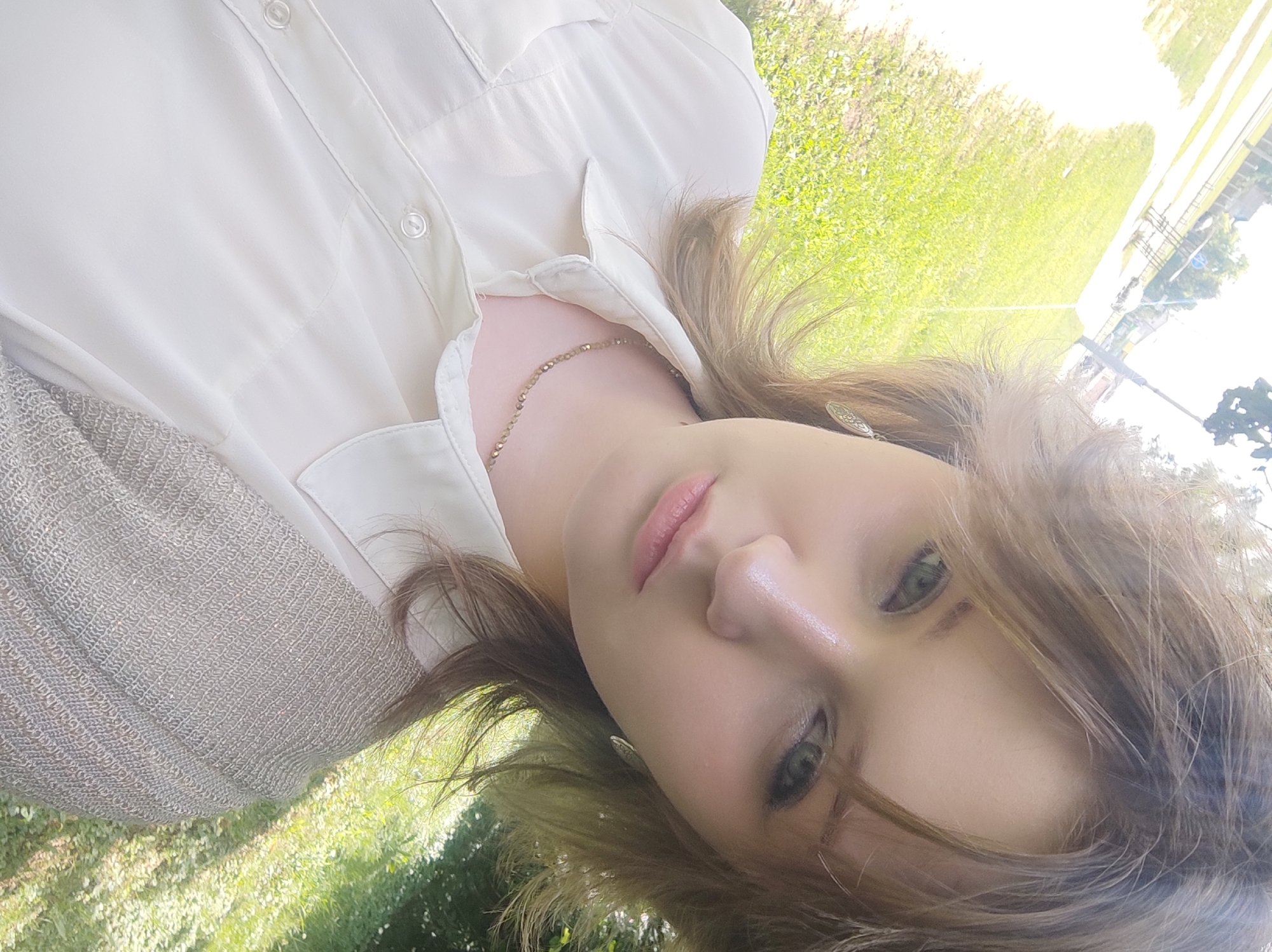 Sunny day selfies in Mahilyow, Belarus