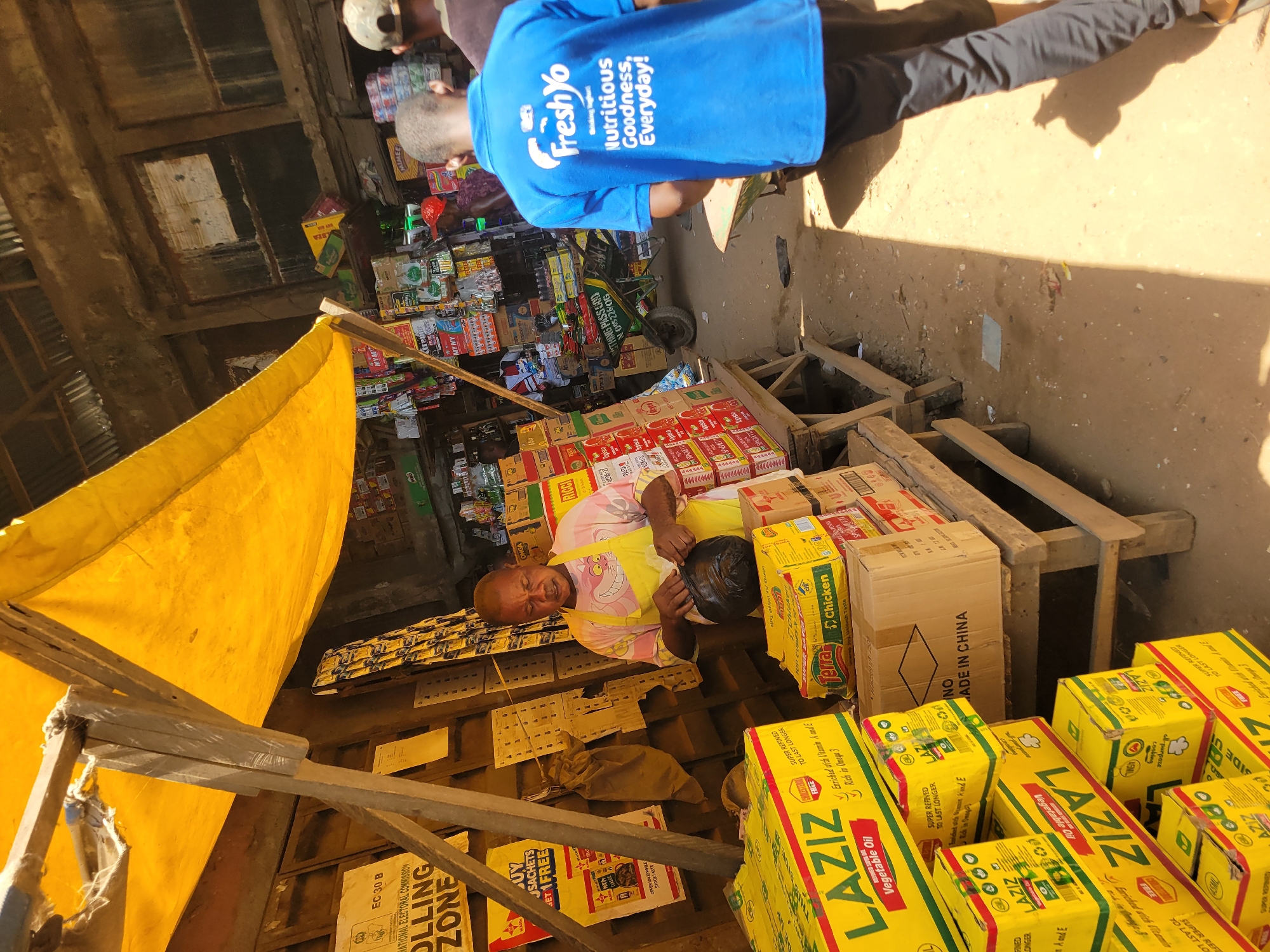 Ordinary market day documented in Onitsha, Nigeria