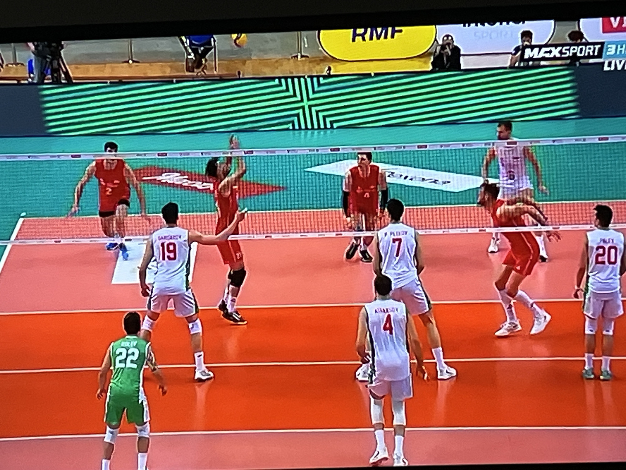 Volleyball match underway in Gabrovo, Bulgaria