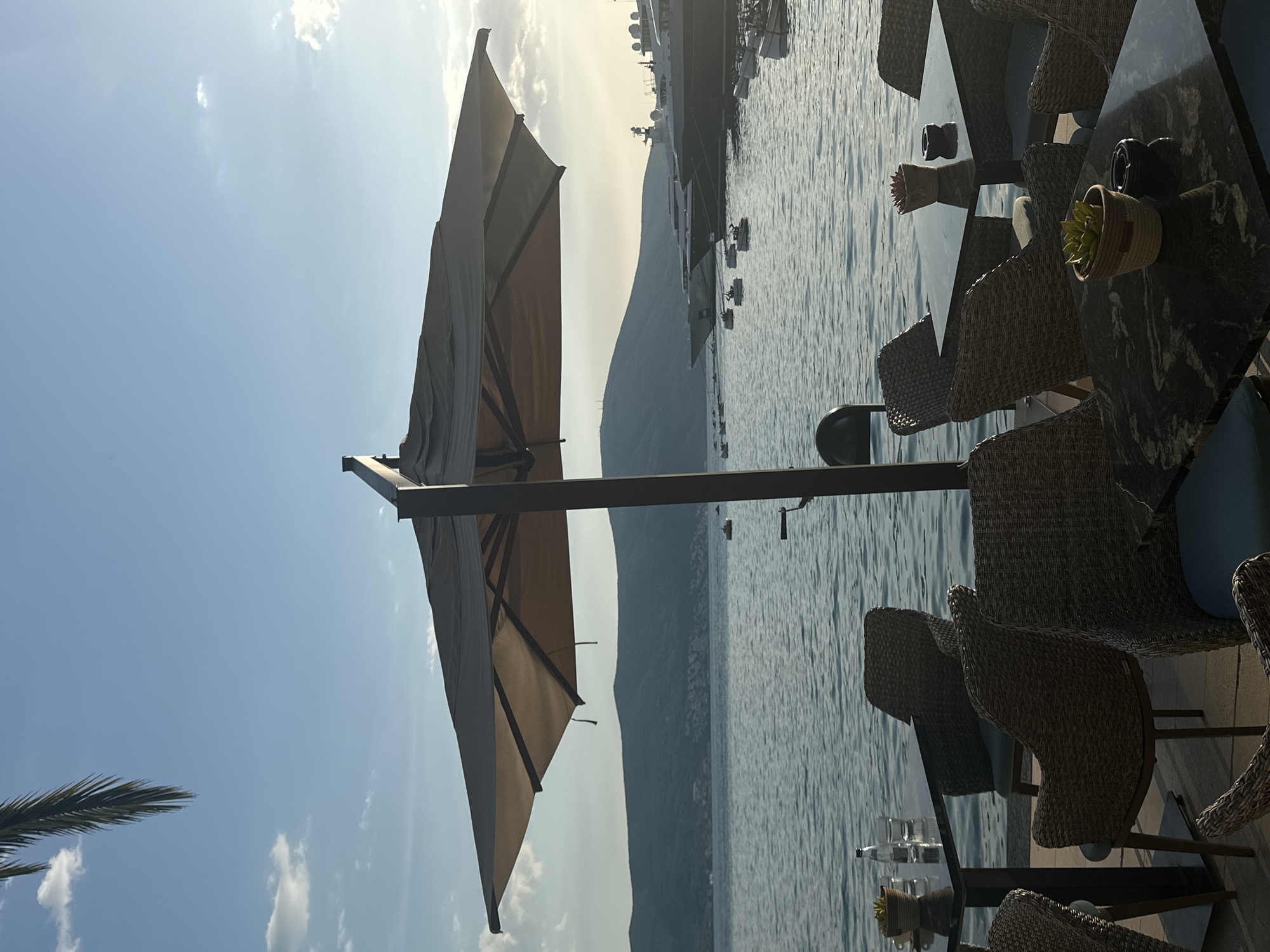 Casual dining captured at waterfront restaurants in Tivat, Montenegro