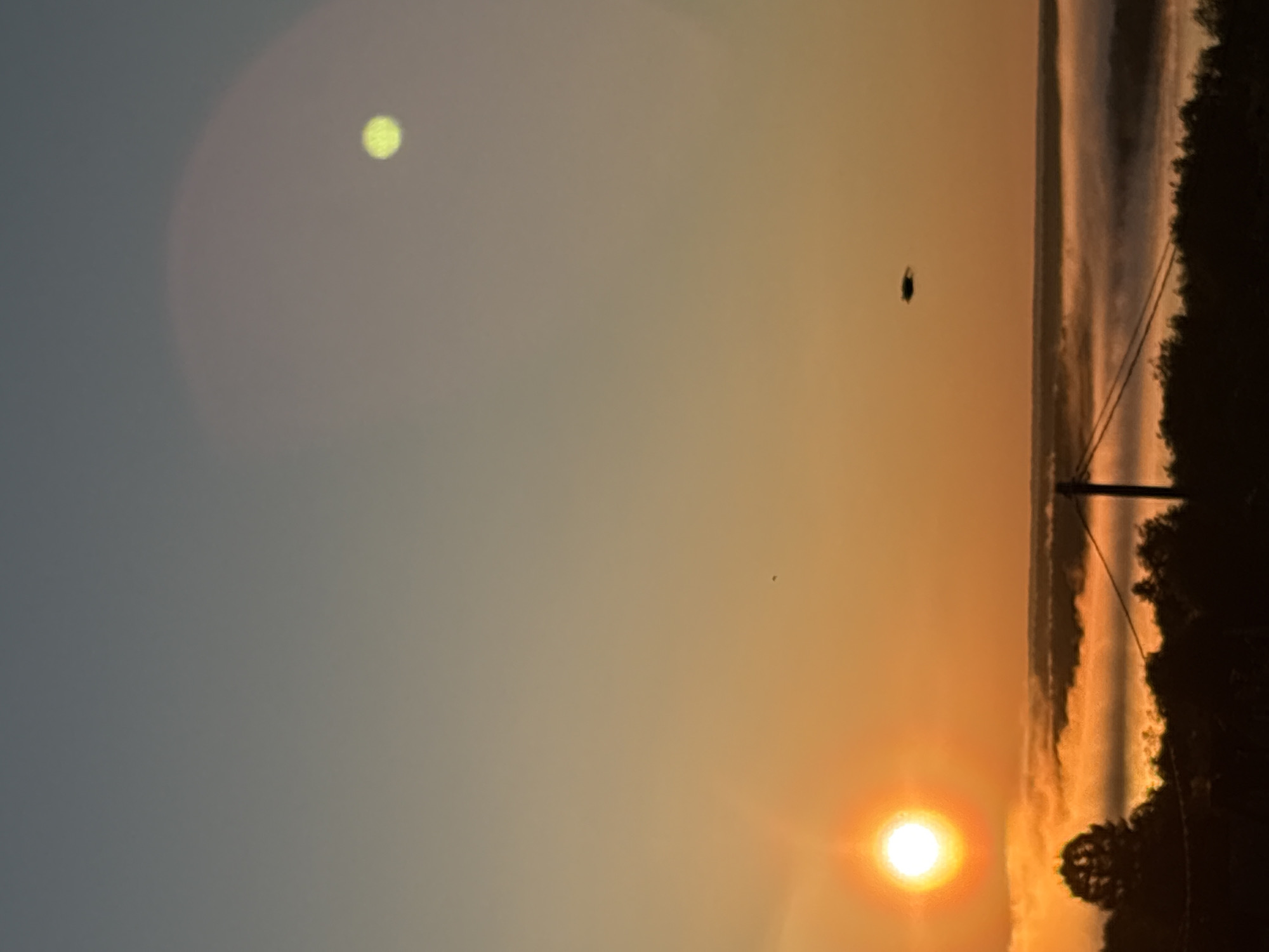 Sunrise/sunset observed over landscape in Зеленец, Russia