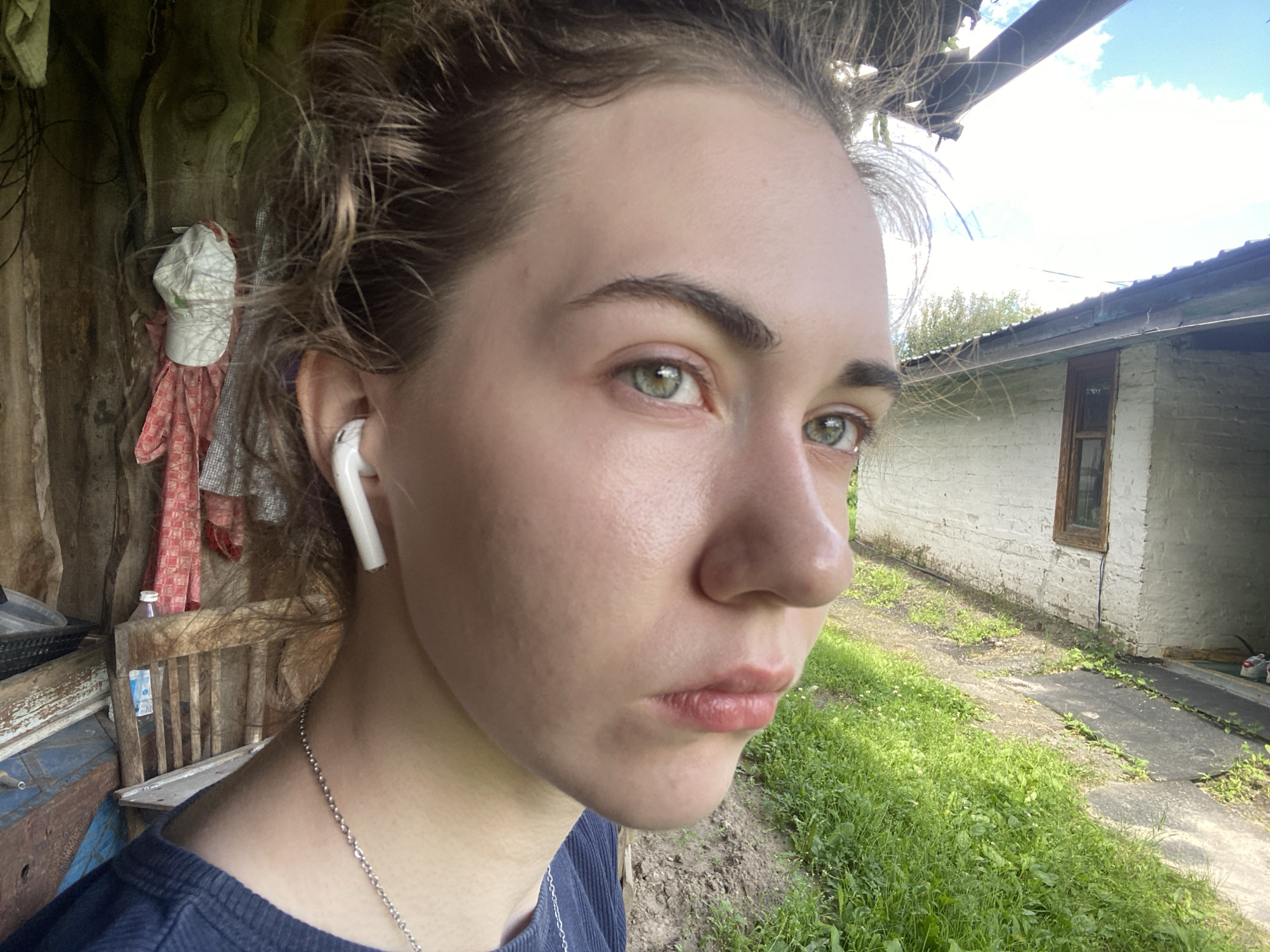 Lazy afternoon selfies in a grassy field, Zavodoukovsk