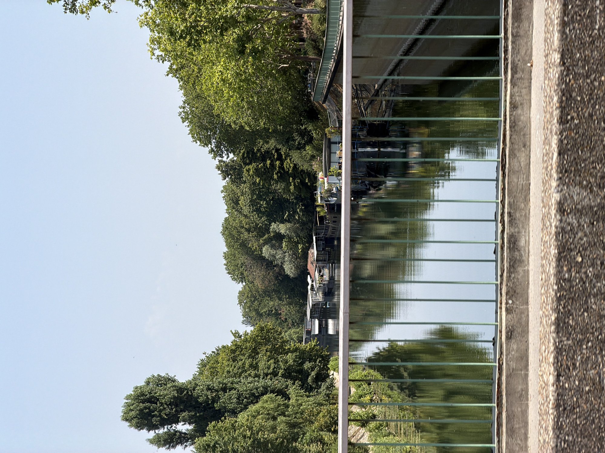 Seine riverfront and residential streets in Neuilly-sur-Seine