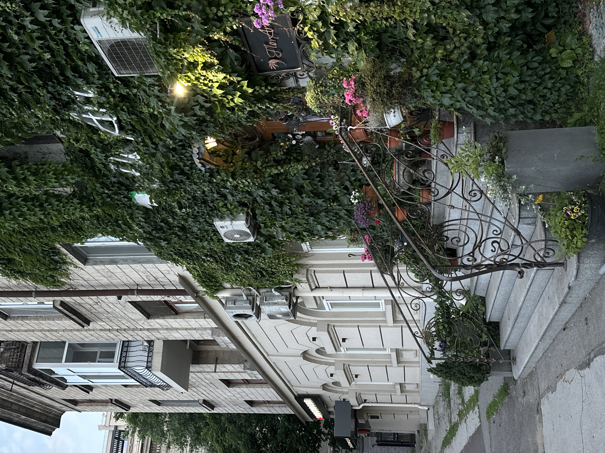 Evening architectural survey captures diverse Chișinău cityscape under sunset skies