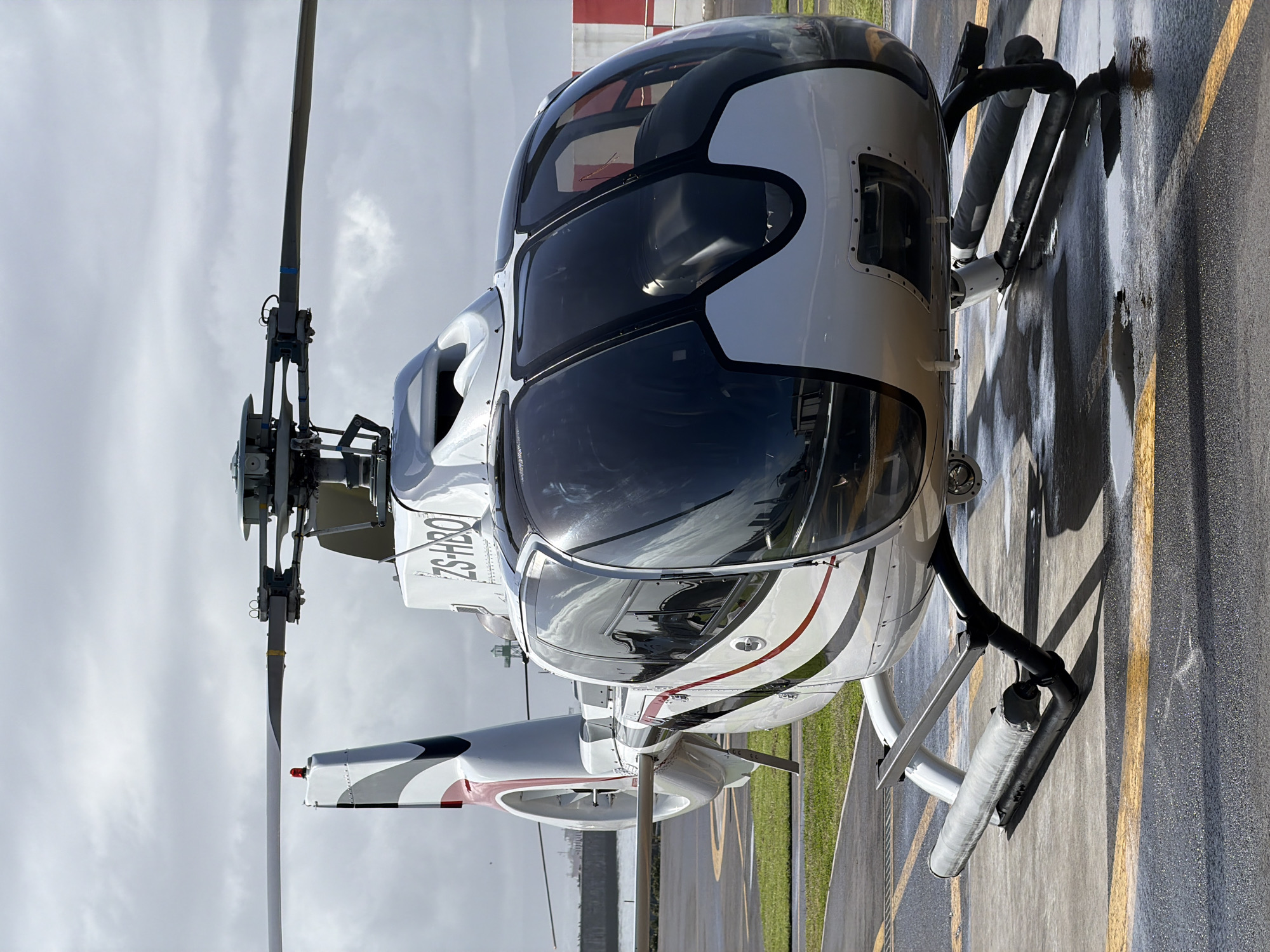 Helicopter activity documented at Cape Town aviation facility