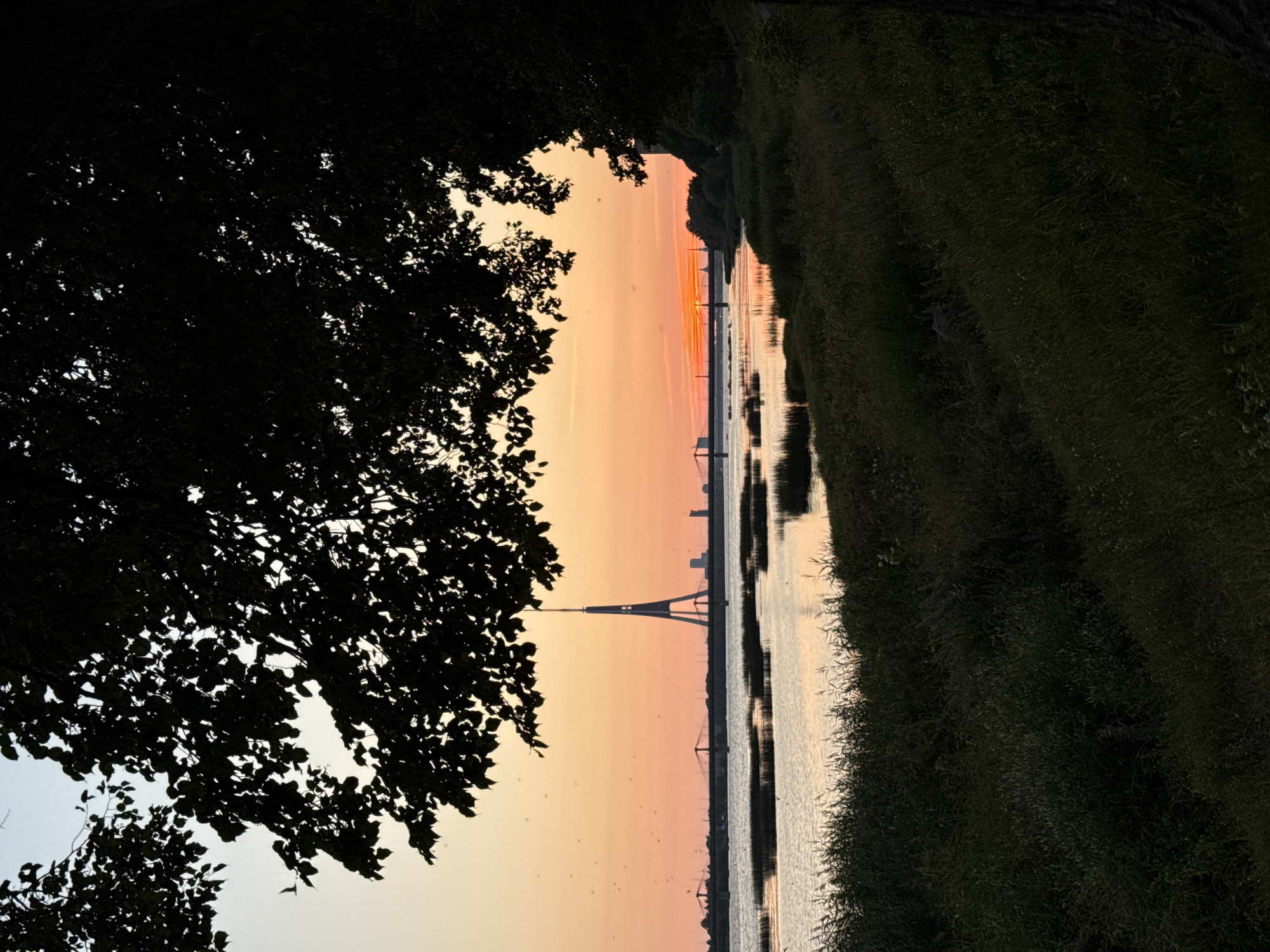 Daugava River sunset, Riga, caught from multiple angles