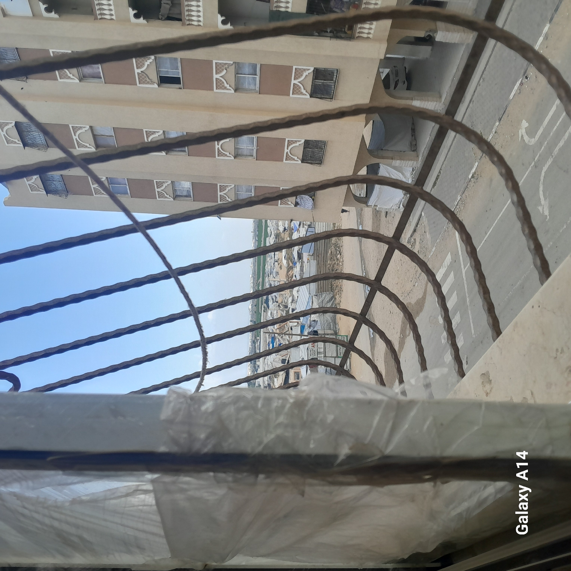 Morning views captured from windows in Khan Yunis