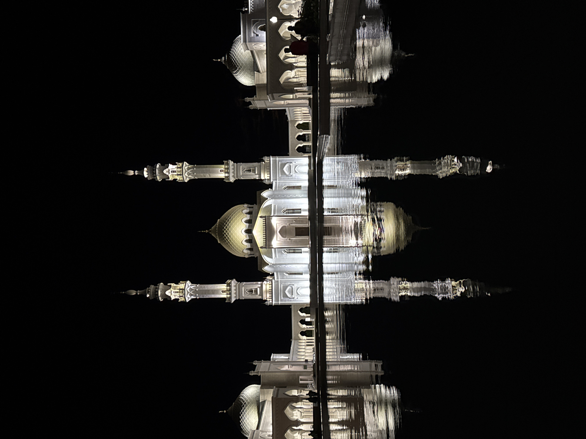 Night visit to Bolgar's White Mosque, architecture and reflections