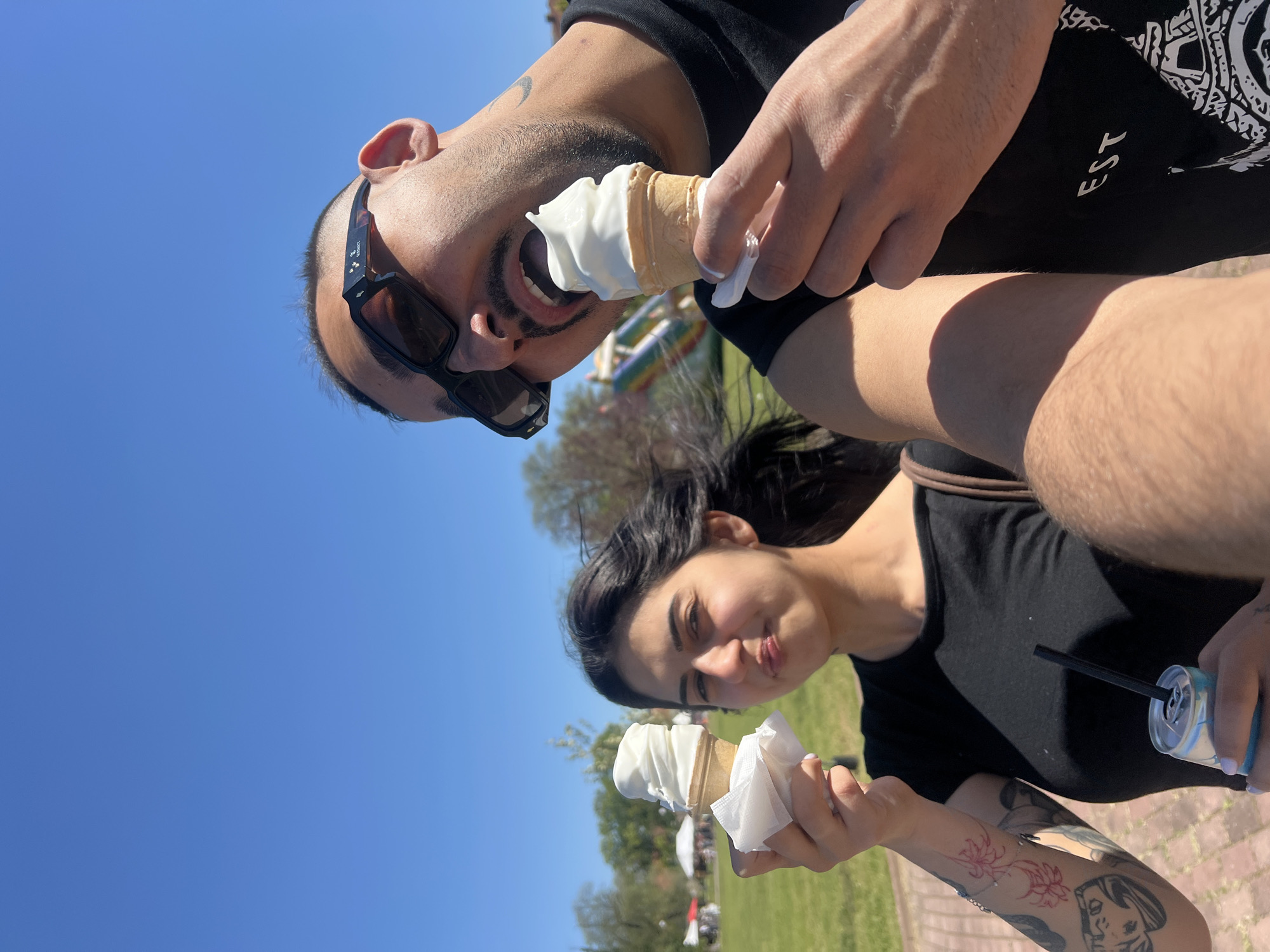 Couple Takes Selfie While Enjoying Ice Cream in Sevlievo