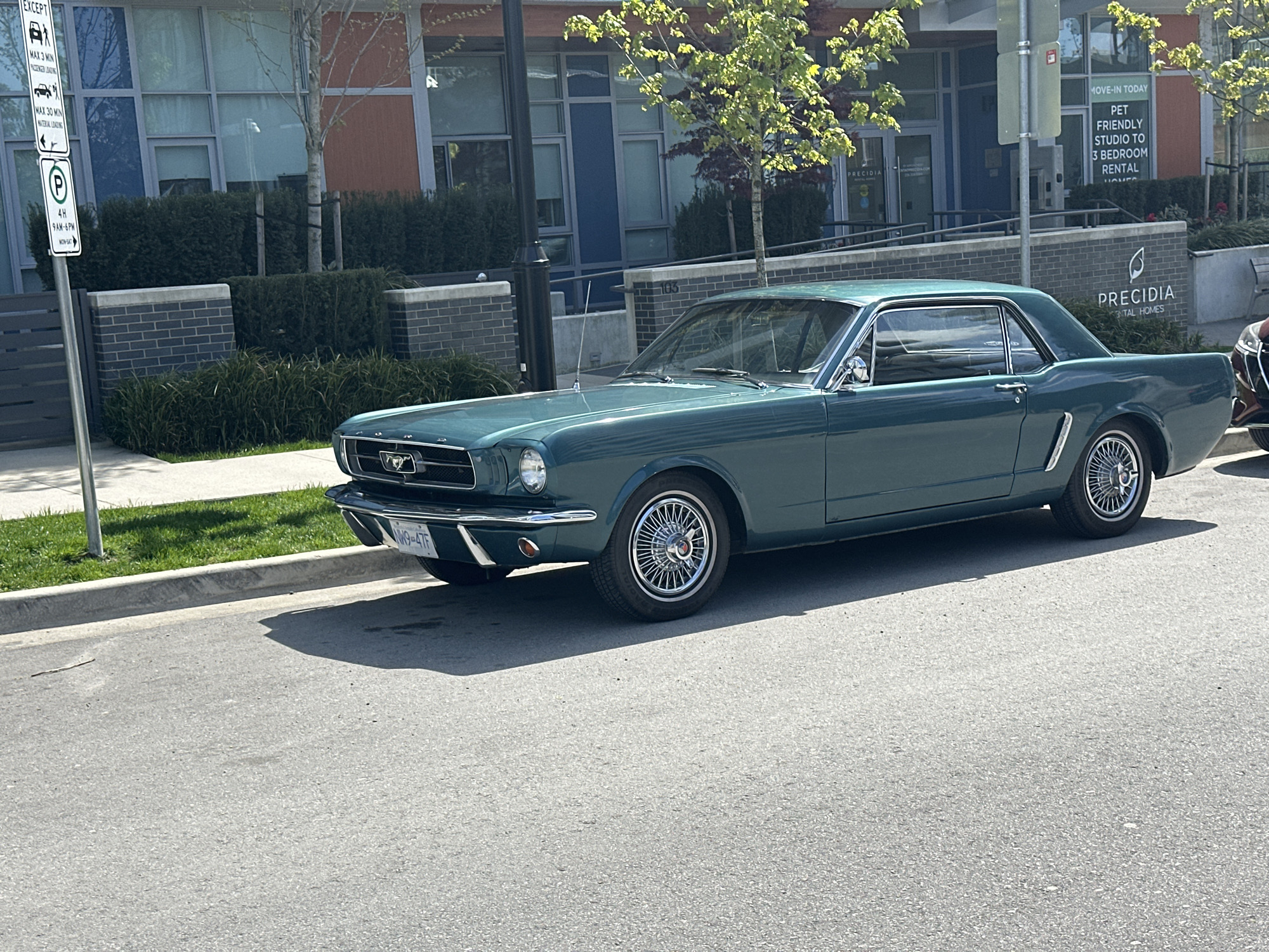 Classic Mustang spotted, interior lounge photographed in Coquitlam