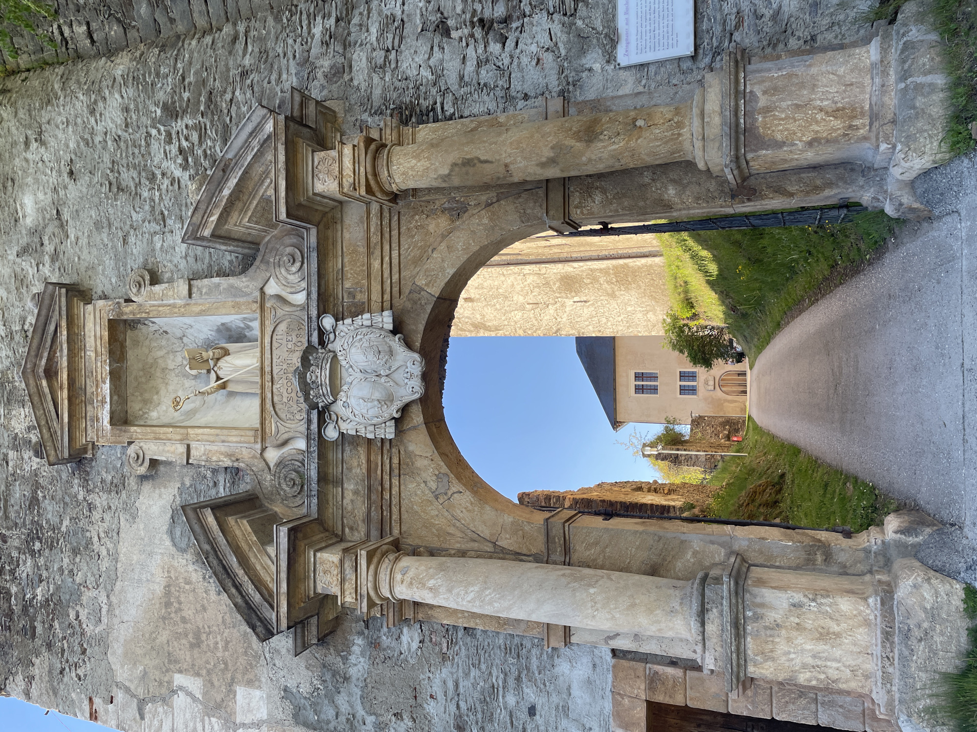 Historic castle complex photographed in Straßburg, Austria