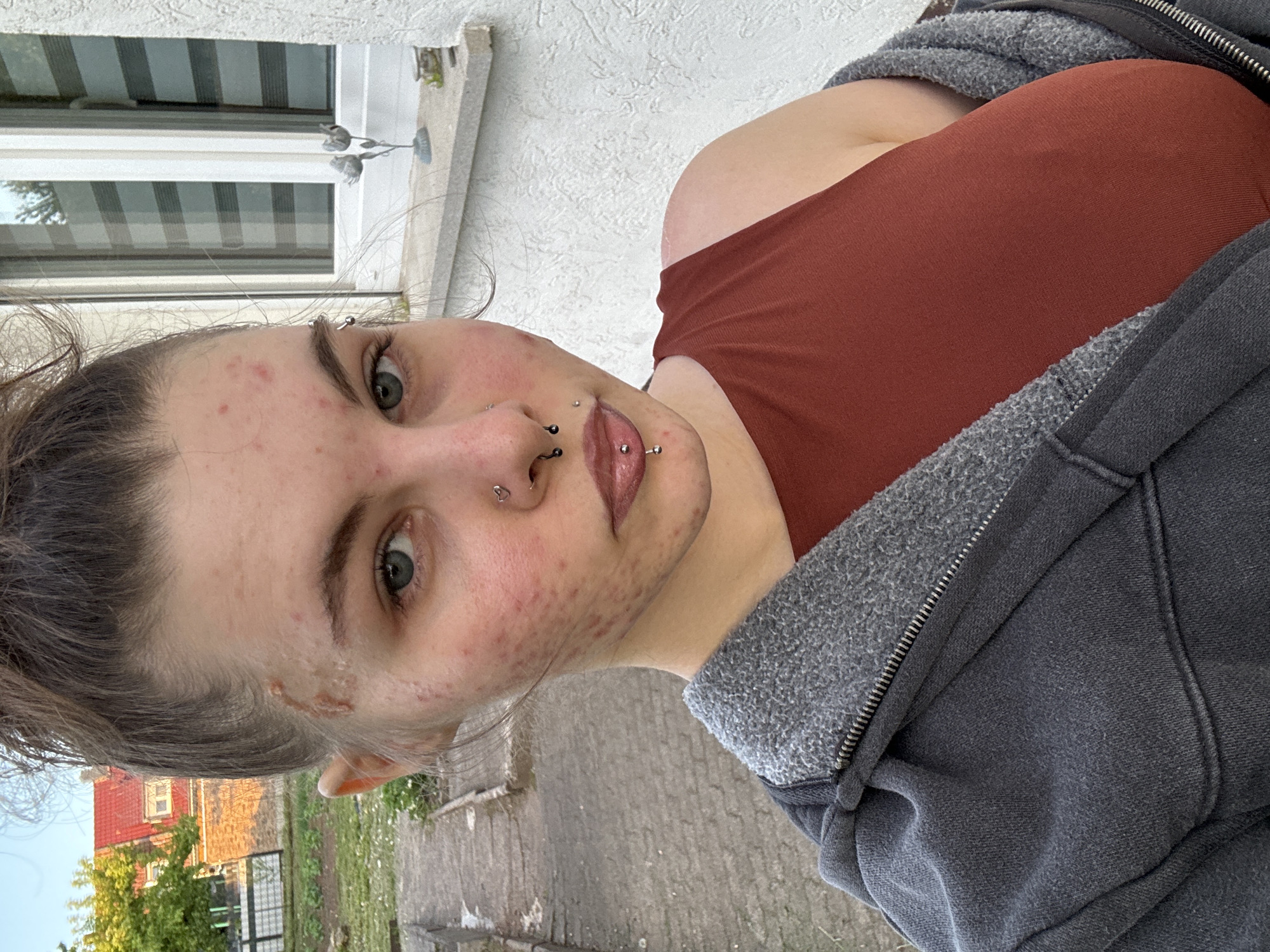 Young person takes selfie in Fulda, Germany