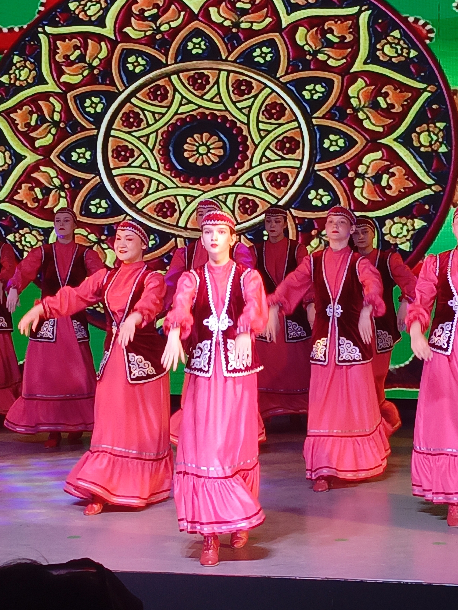 Traditional dance troupe performs in Ufa, Russia