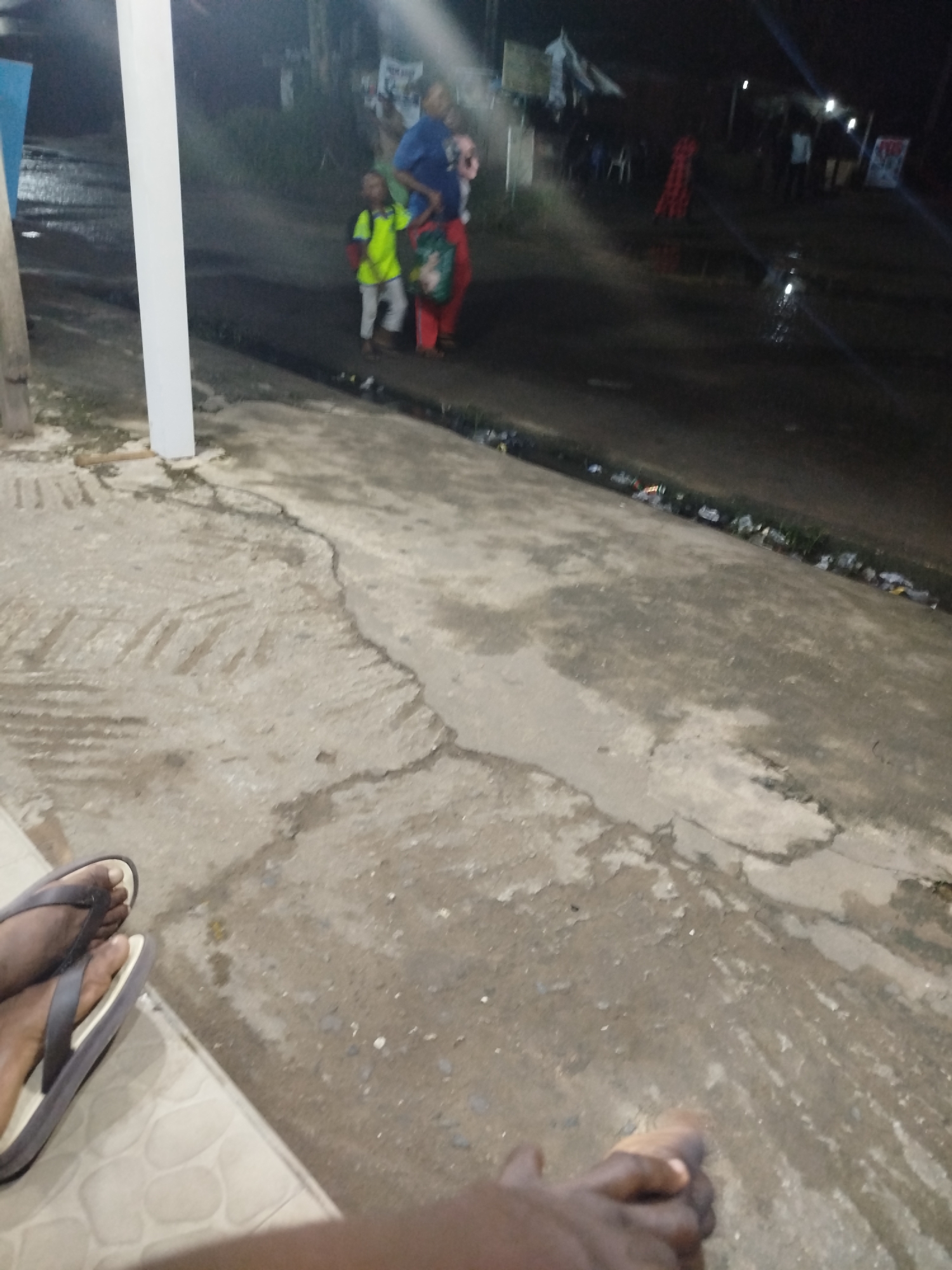 Evening street life documented in Ikot Mbonde, Nigeria