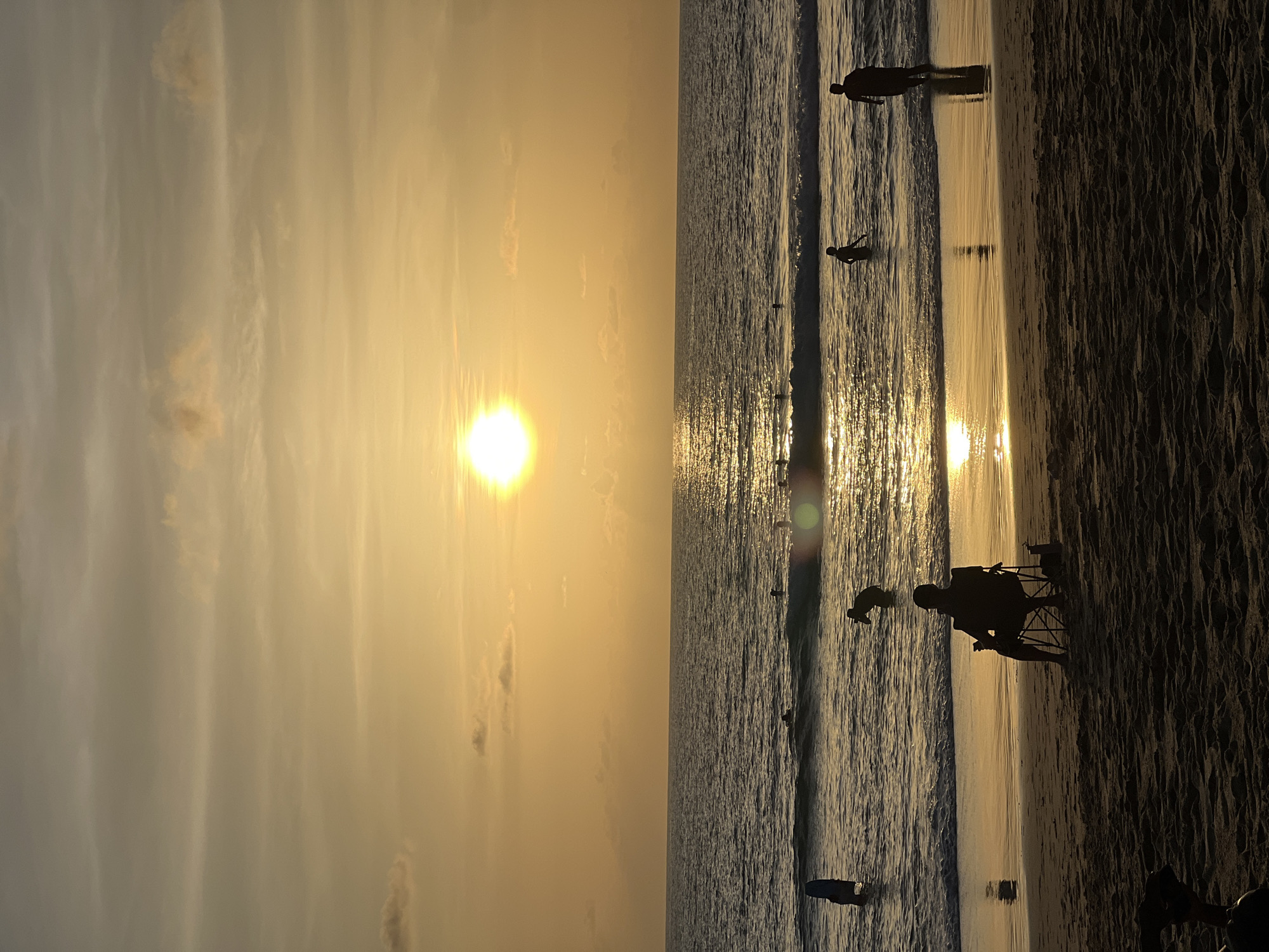 Golden hour on a Choeng Thale beach