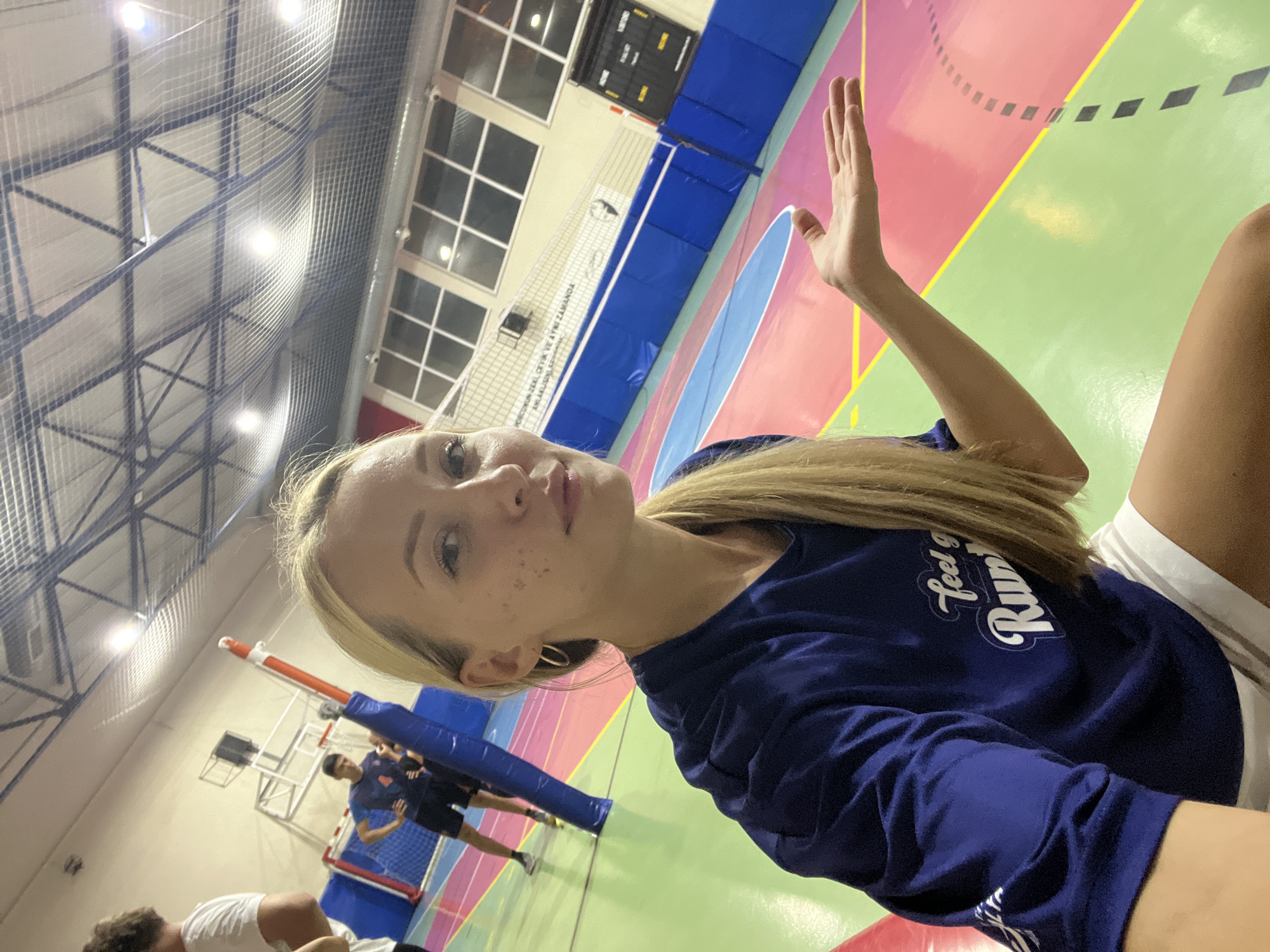 Volleyball session at an indoor gym in Antalya