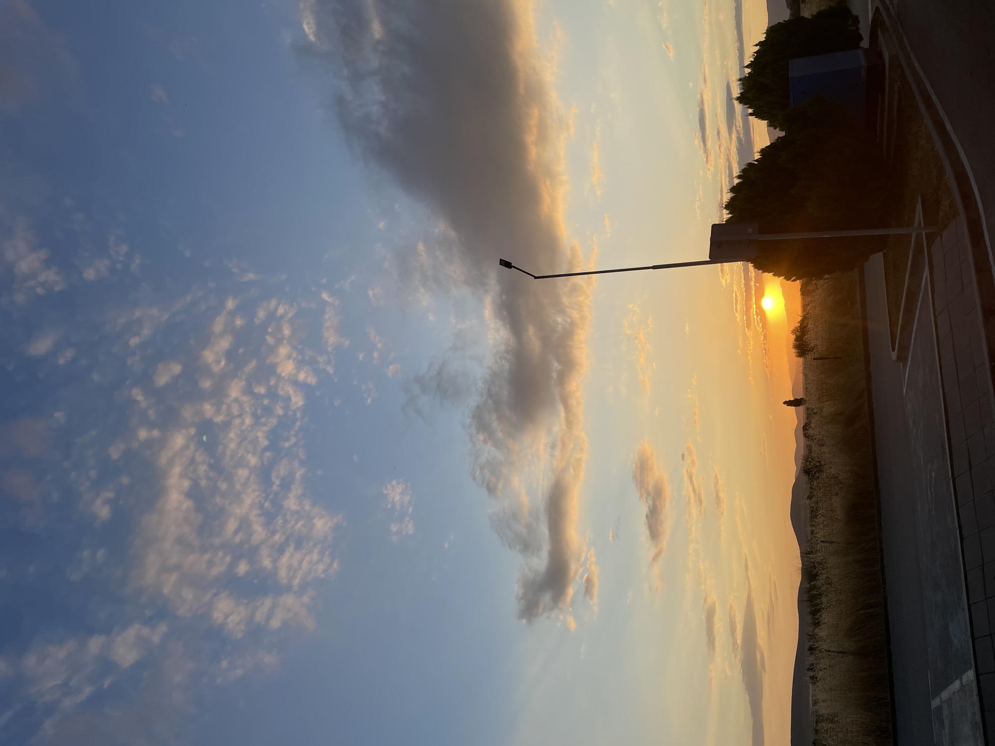 McDonald's stop at sunset in Hadzhidimitrovo, Bulgaria