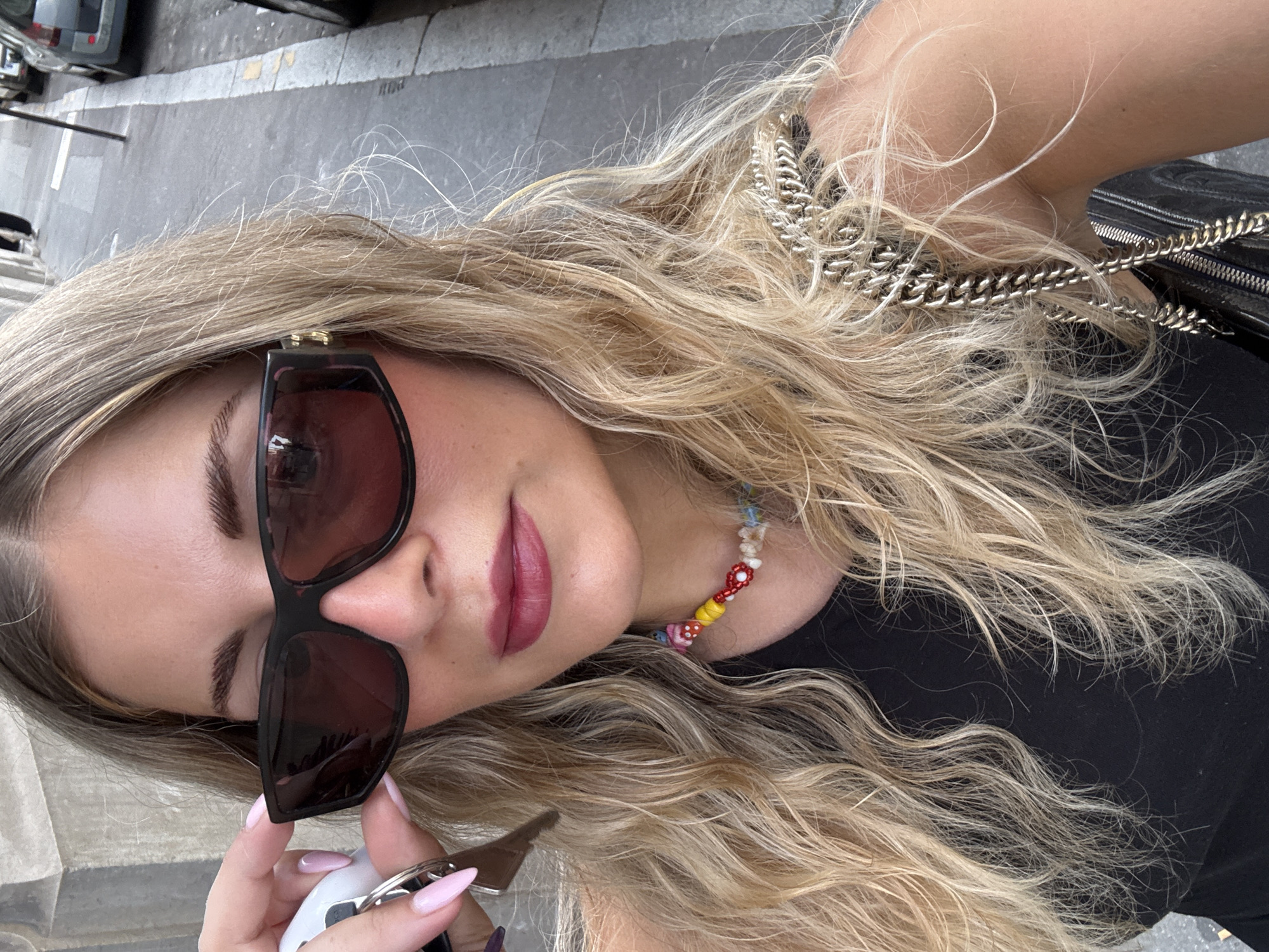 Blonde-haired person photographed from high angle in Paris