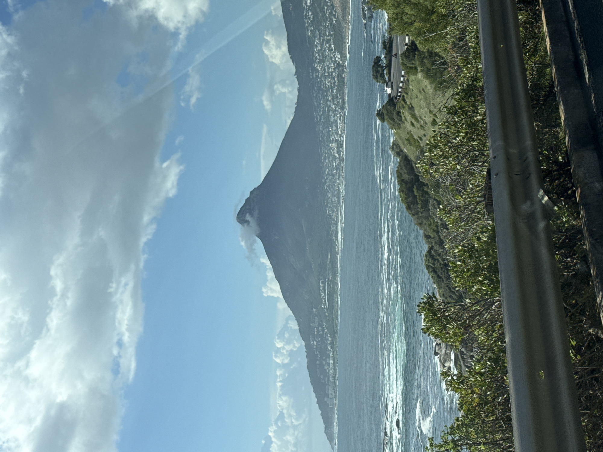 Cloudy Lion's Head mountain view captured in Cape Town