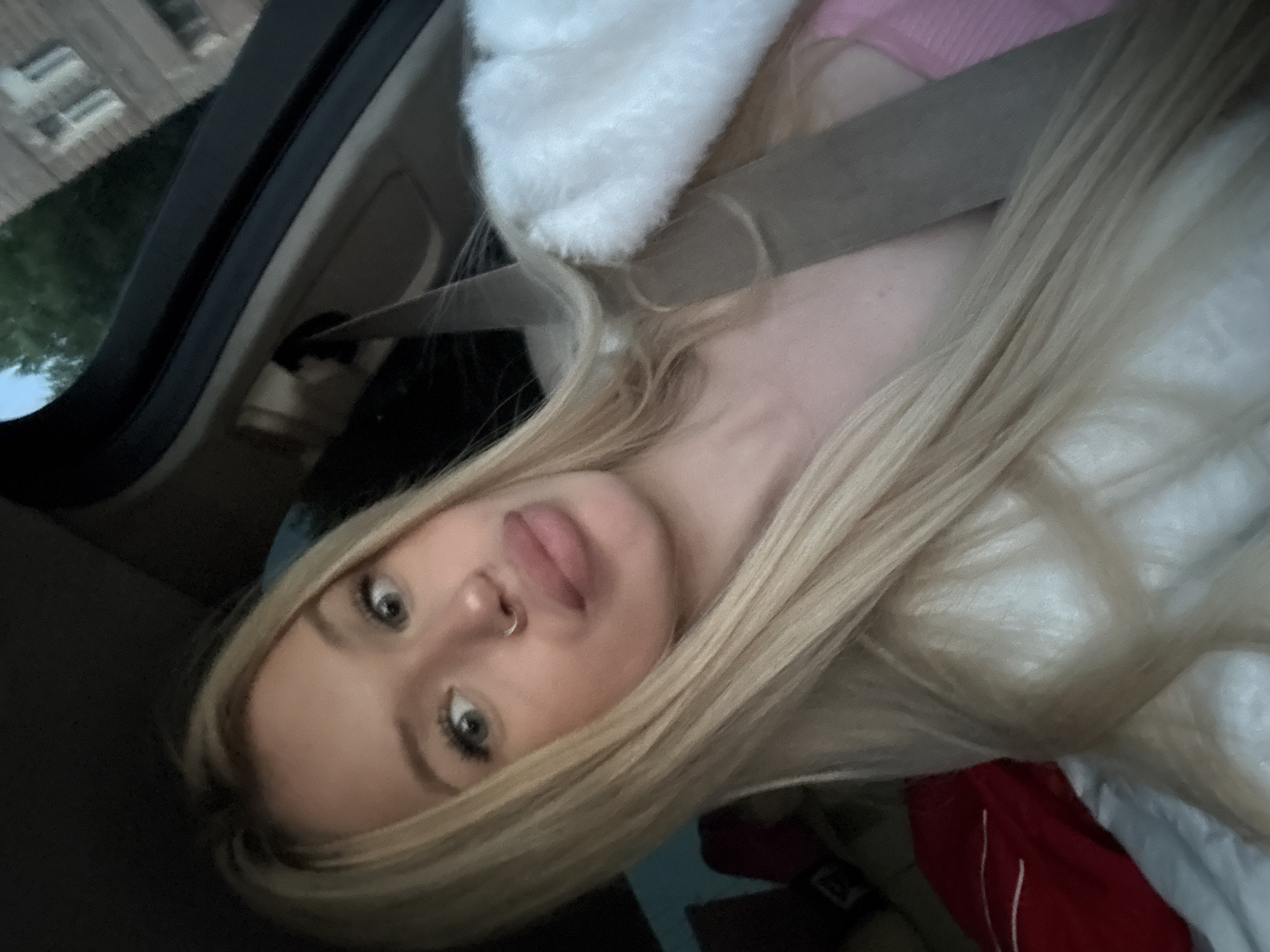 Passenger seat selfies from an evening ride in St. Petersburg