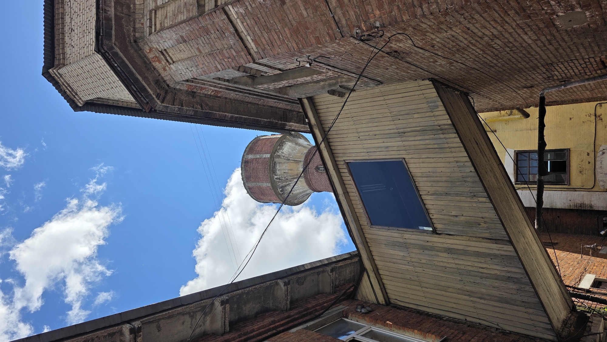 Abandoned red brick industrial complex in Ivanteyevka, Russia