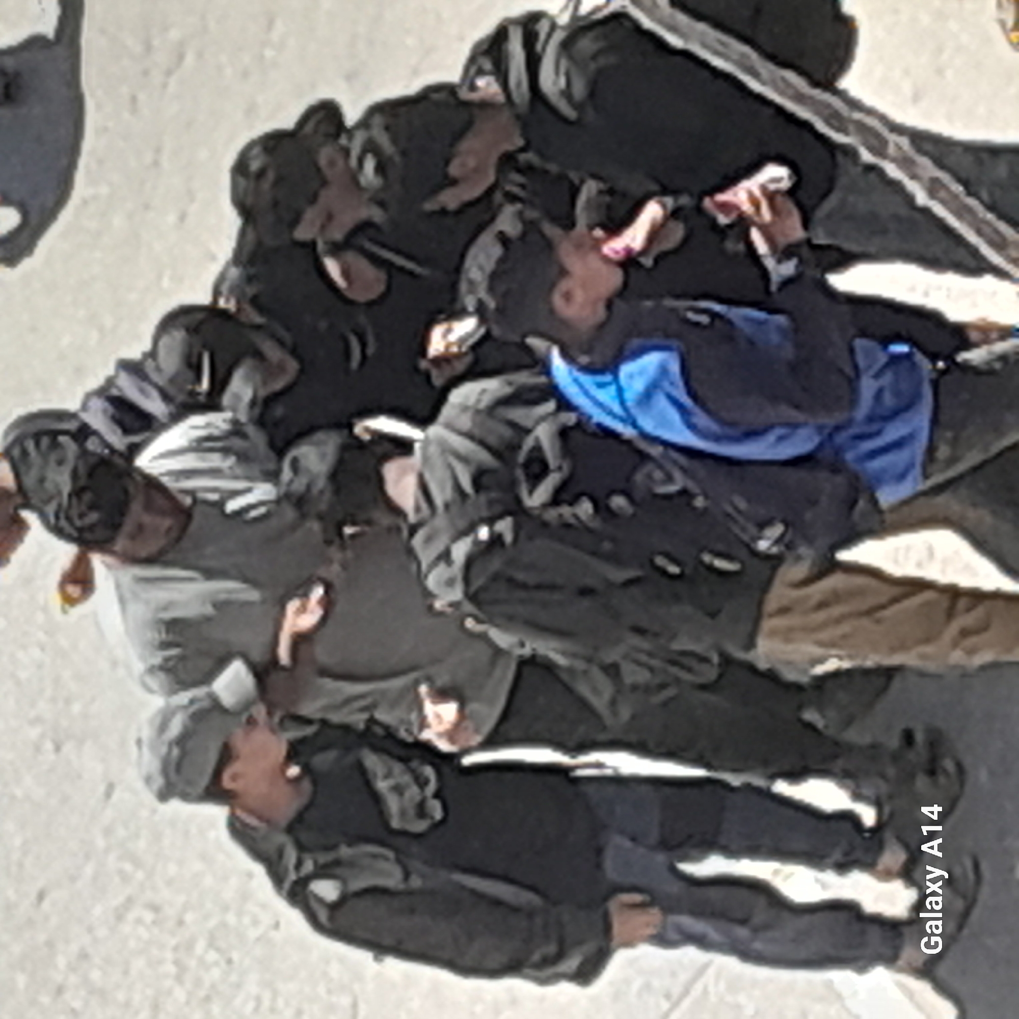 Morning outdoor gatherings observed in urban area April 22