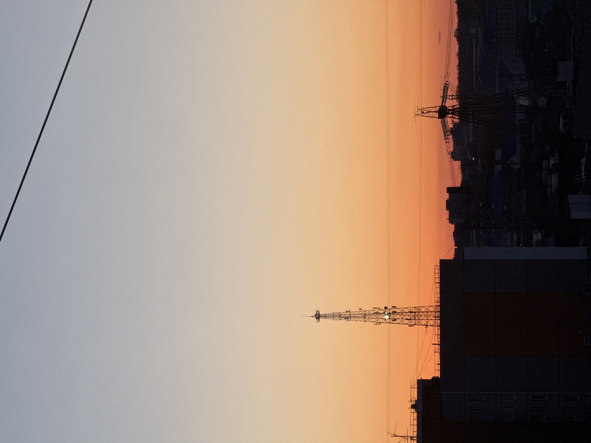 Sunset cityscape captured in time-lapse over Chaikovsky, Russia
