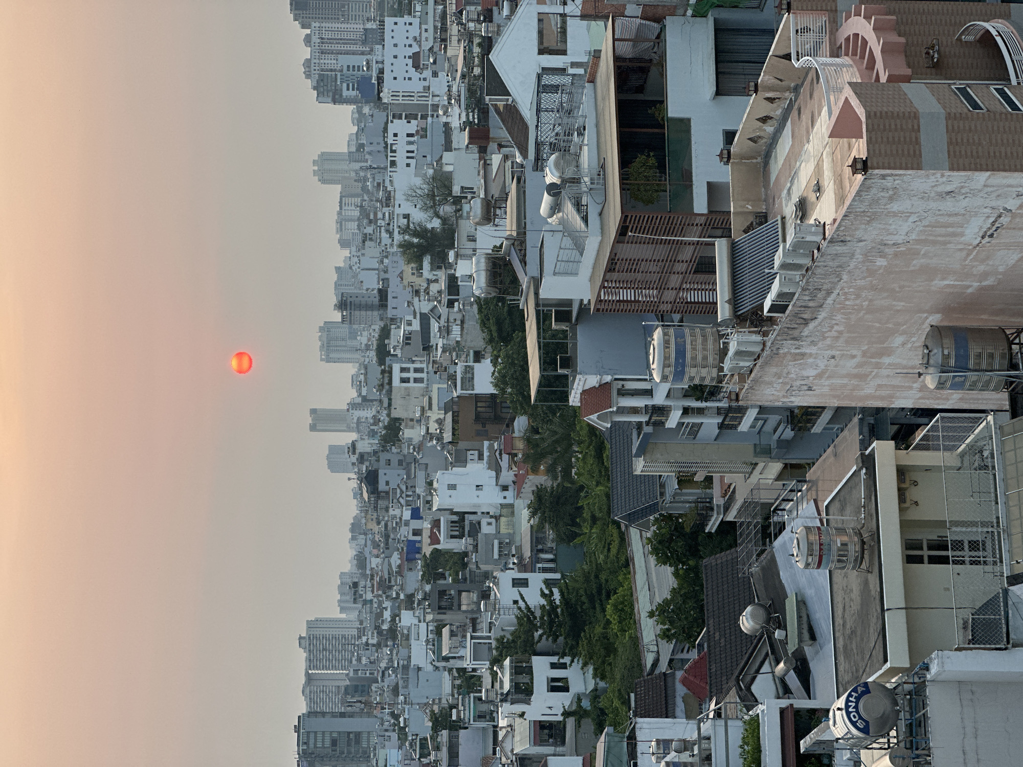 Elevated view captures Ho Chi Minh City's mixed urban landscape