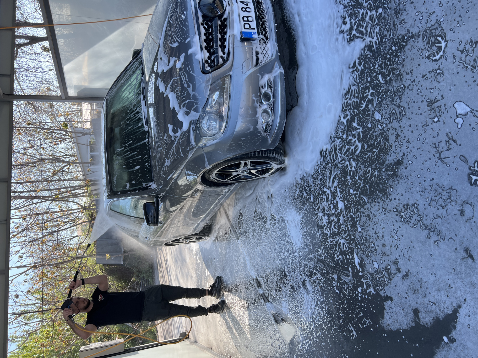 Car wash activity documented in Plovdiv, Bulgaria