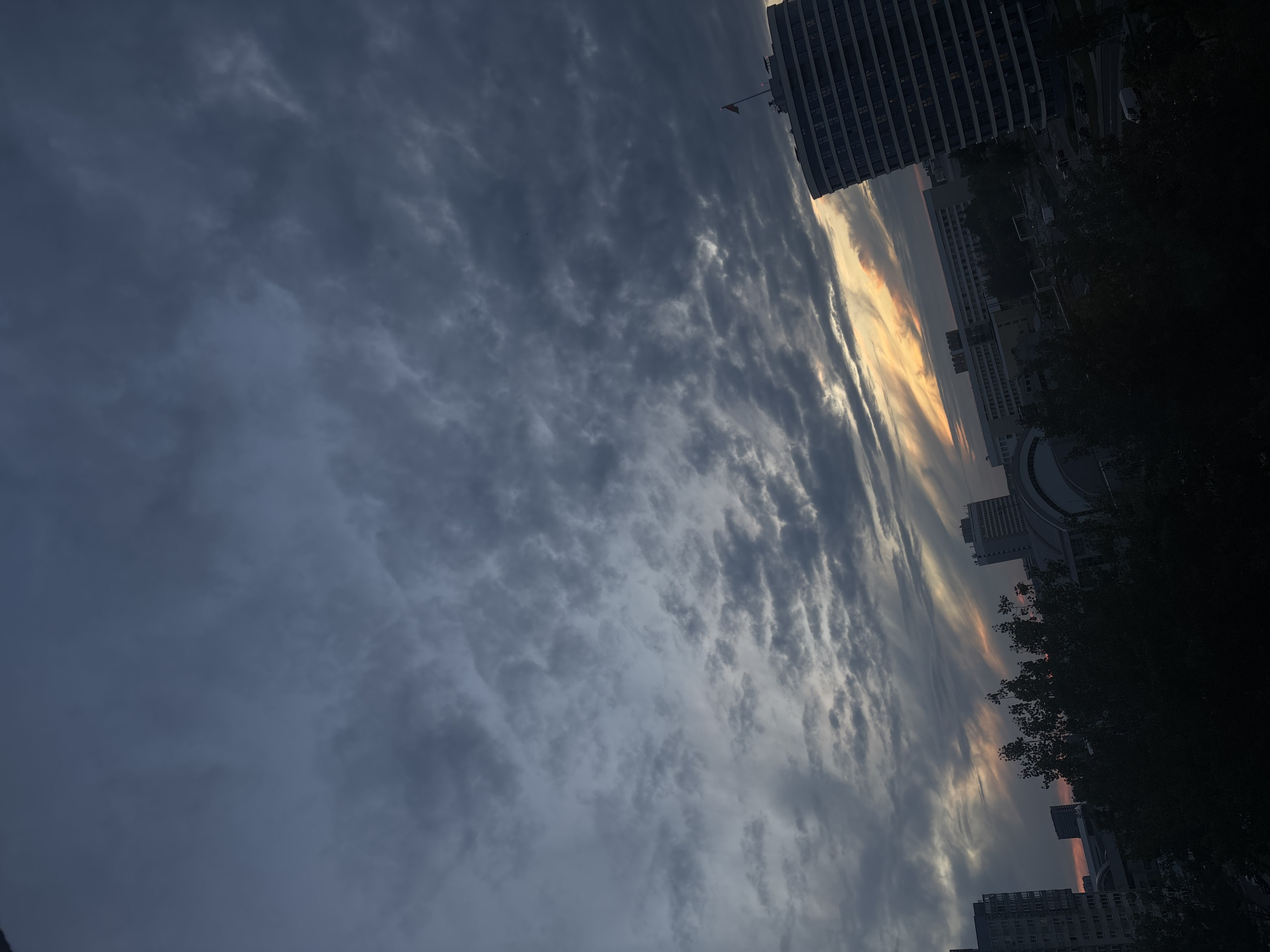Dramatic twilight clouds observed across Minsk skyline