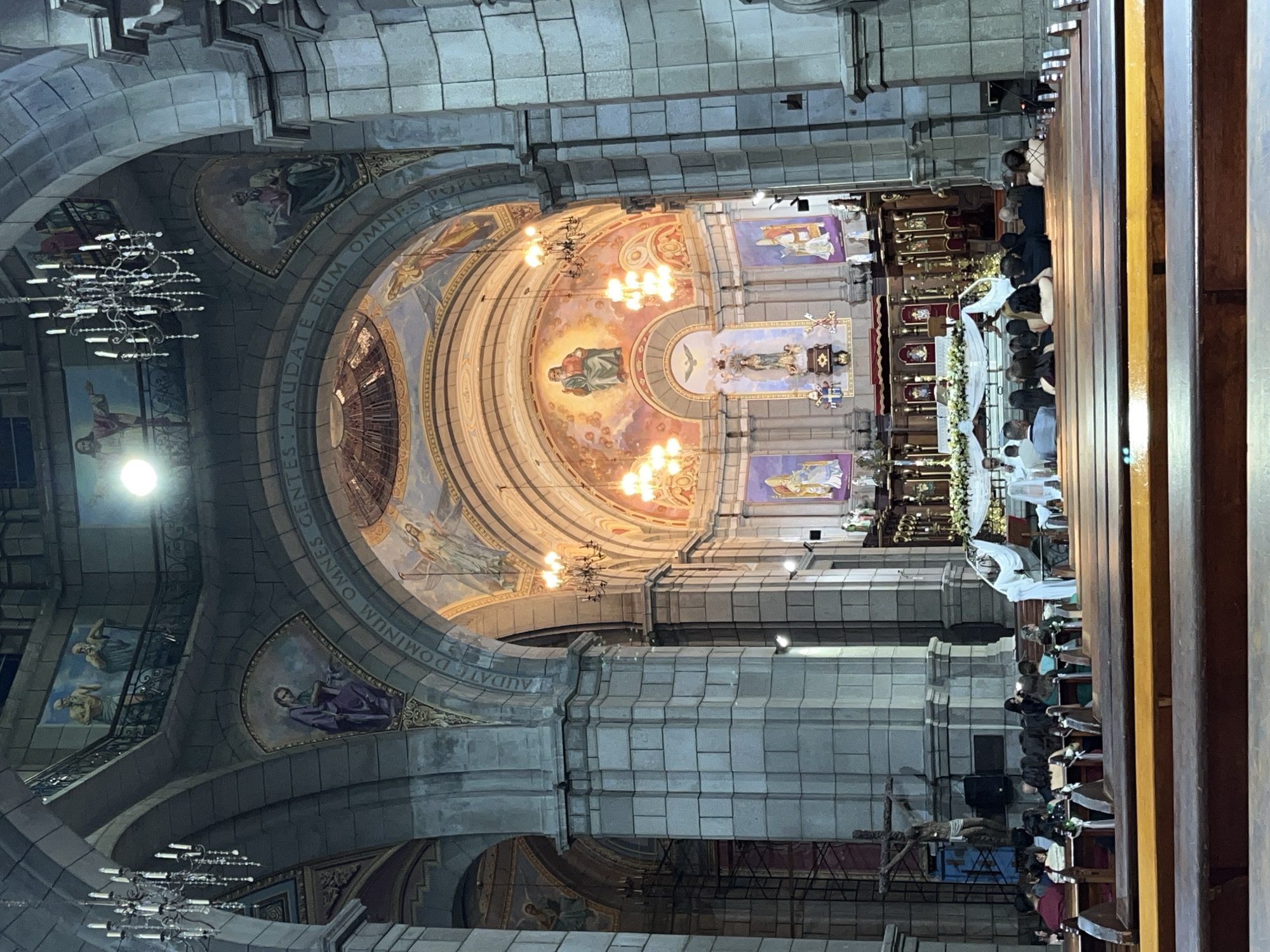 Religious service inside Mérida Cathedral, Venezuela