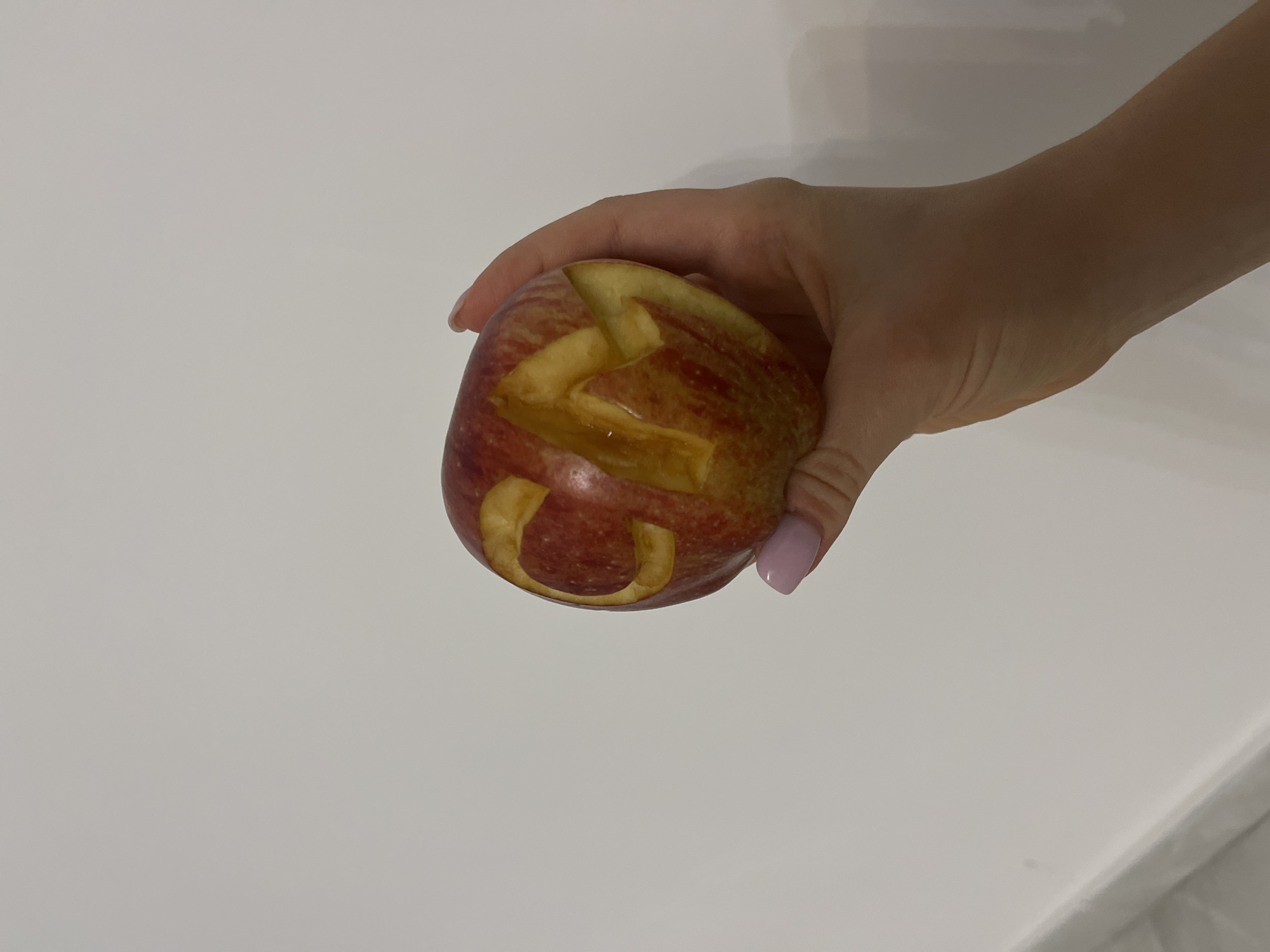 Carved Apple Art Documented in Cyprus