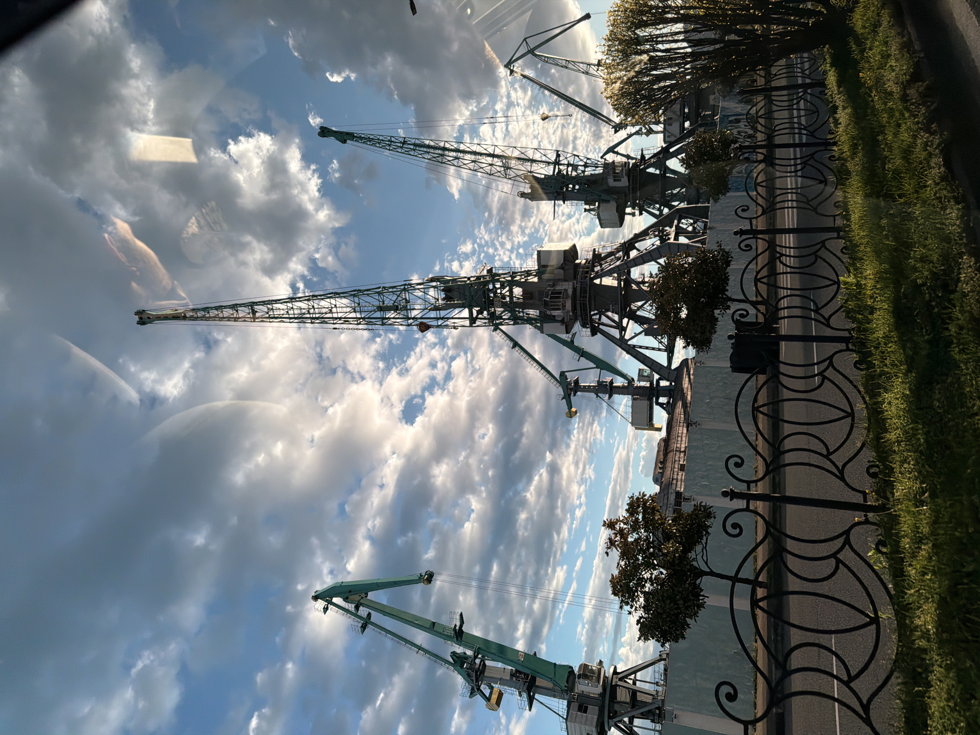 Industrial cranes spotted at Batumi port, Georgia
