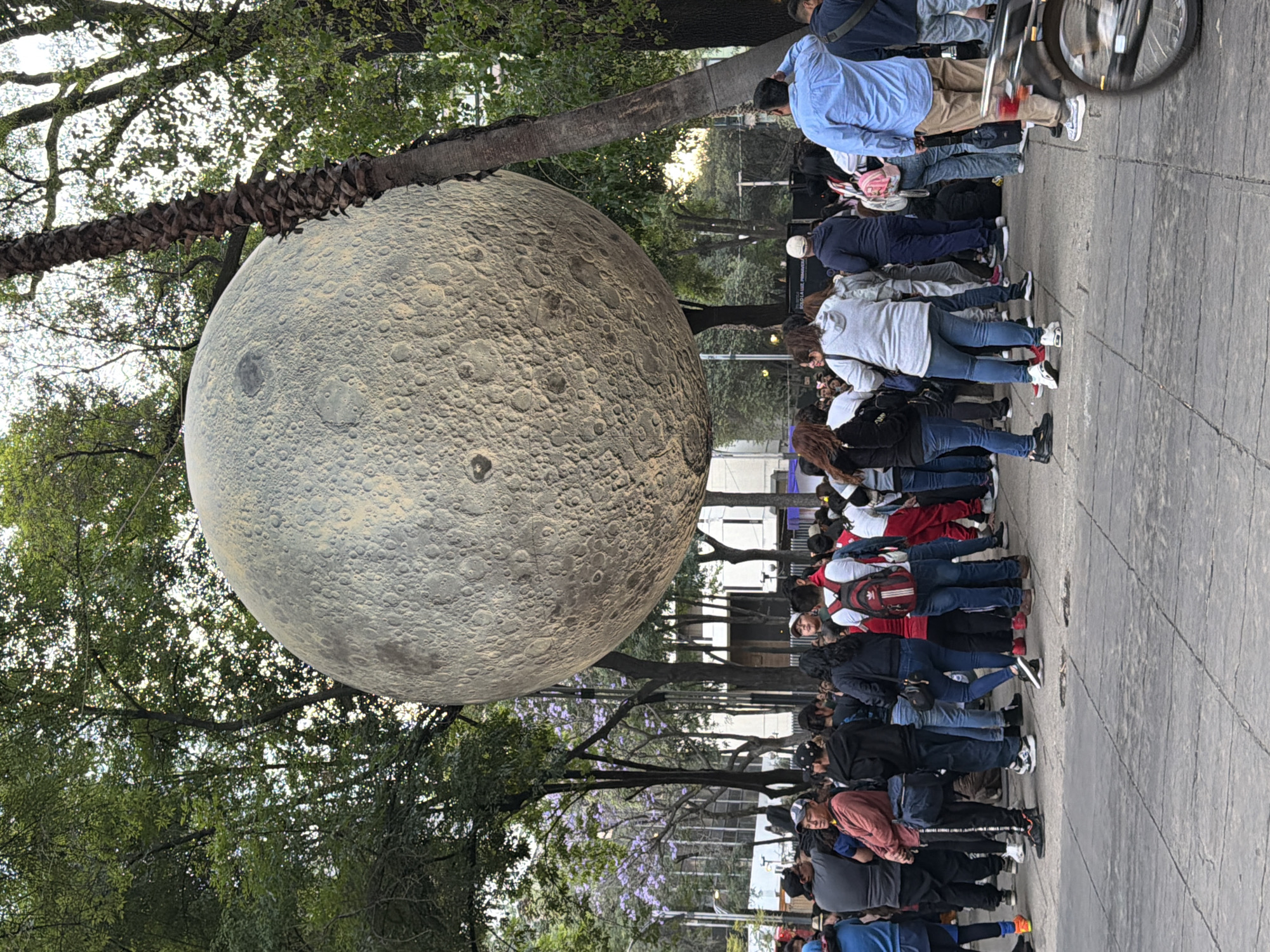 Late-night dining and moon art installation draw crowds in Mexico City