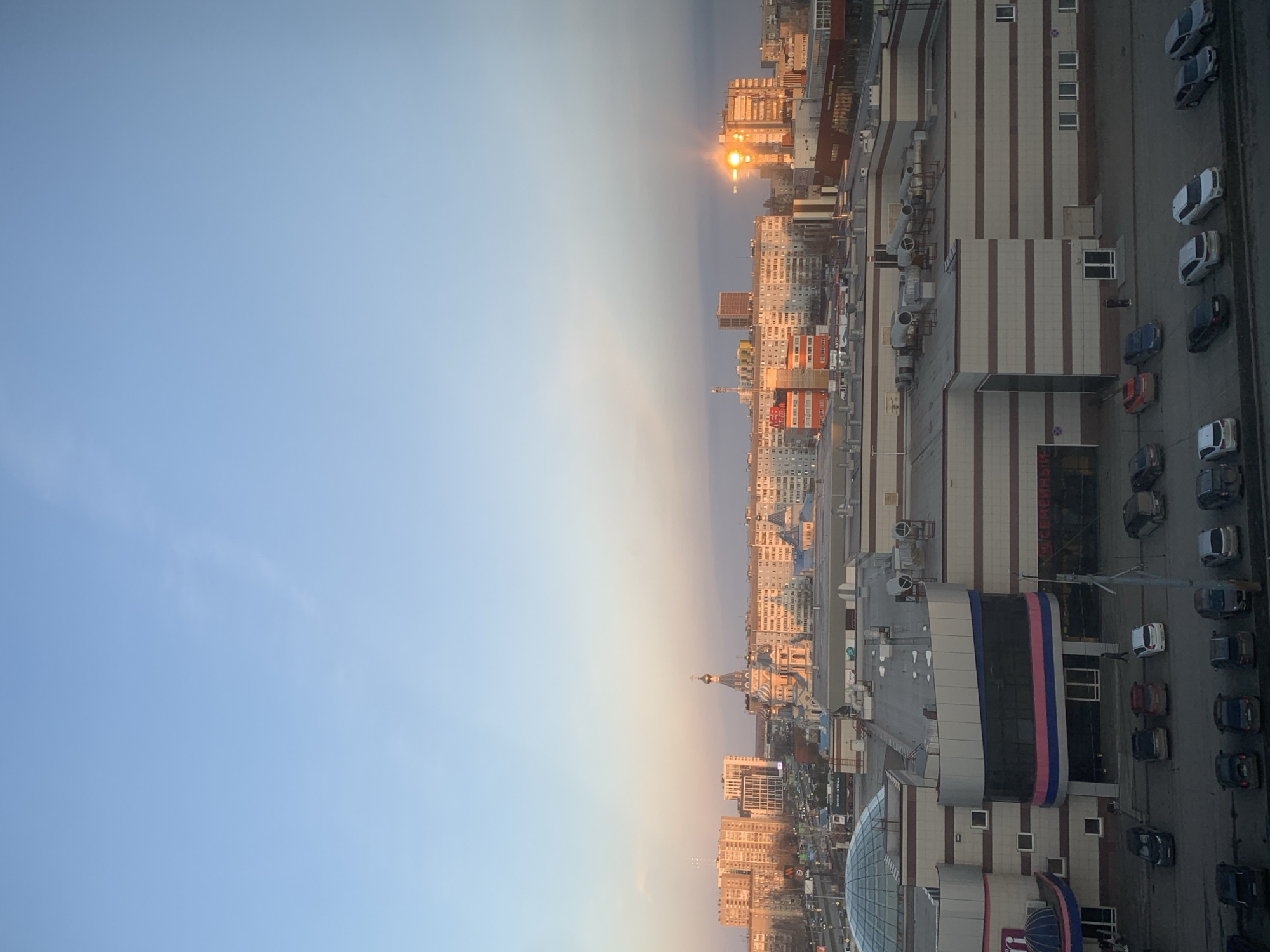 Afternoon cityscape views captured across Izhevsk, Russia