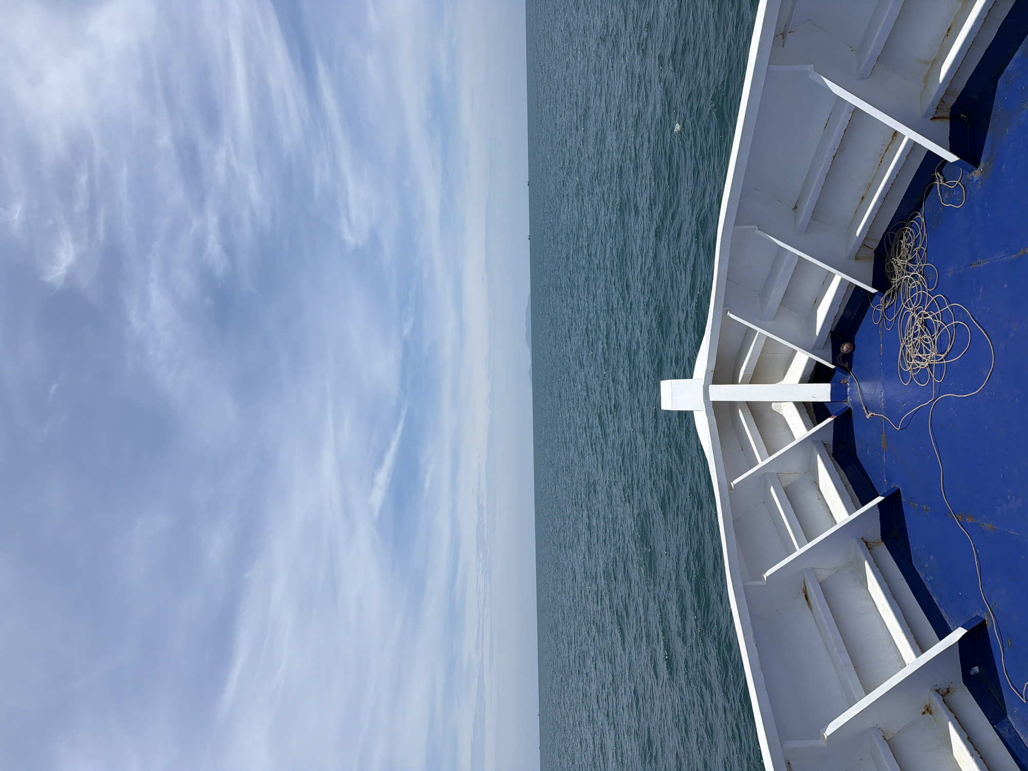 Morning boat journey documented near Ko Phangan, Thailand