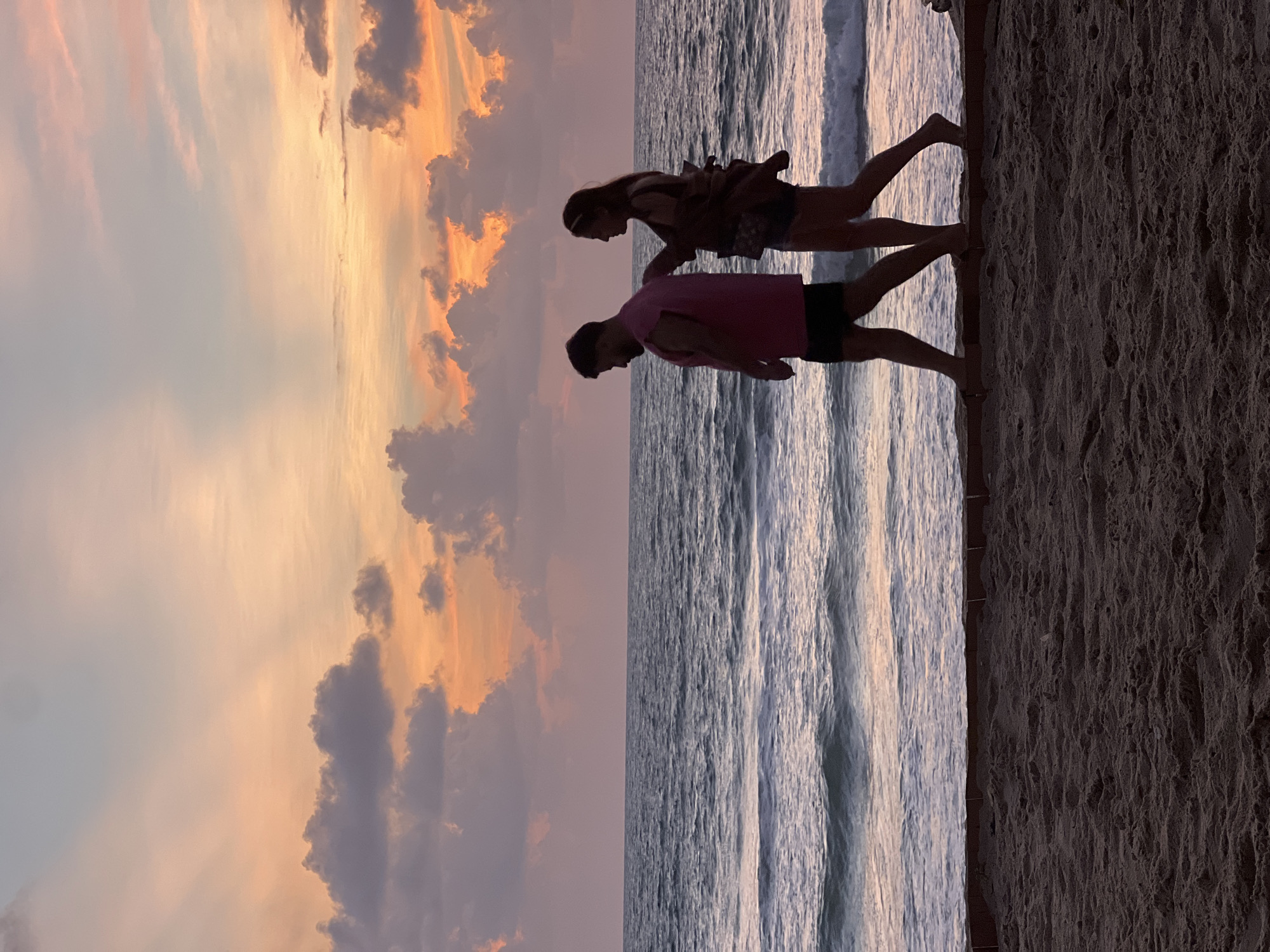 Pastel sunset over a Choeng Thale beach