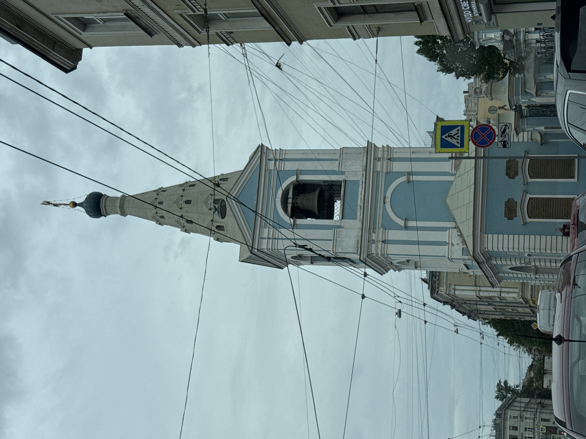 Historic landmarks spotted near Smolensk Church, Saint Petersburg