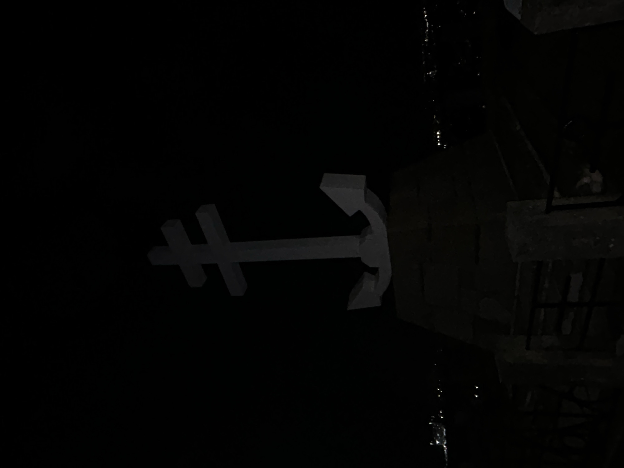 Free French Memorial documented at night in Gourock
