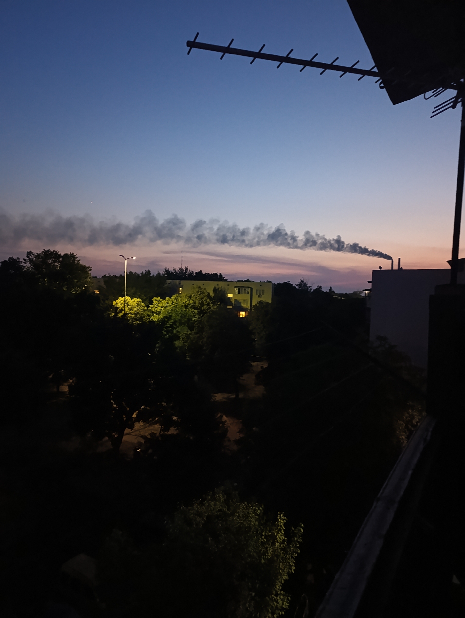 Quiet evening in Ladyzhyn, Ukraine — outdoors and indoors
