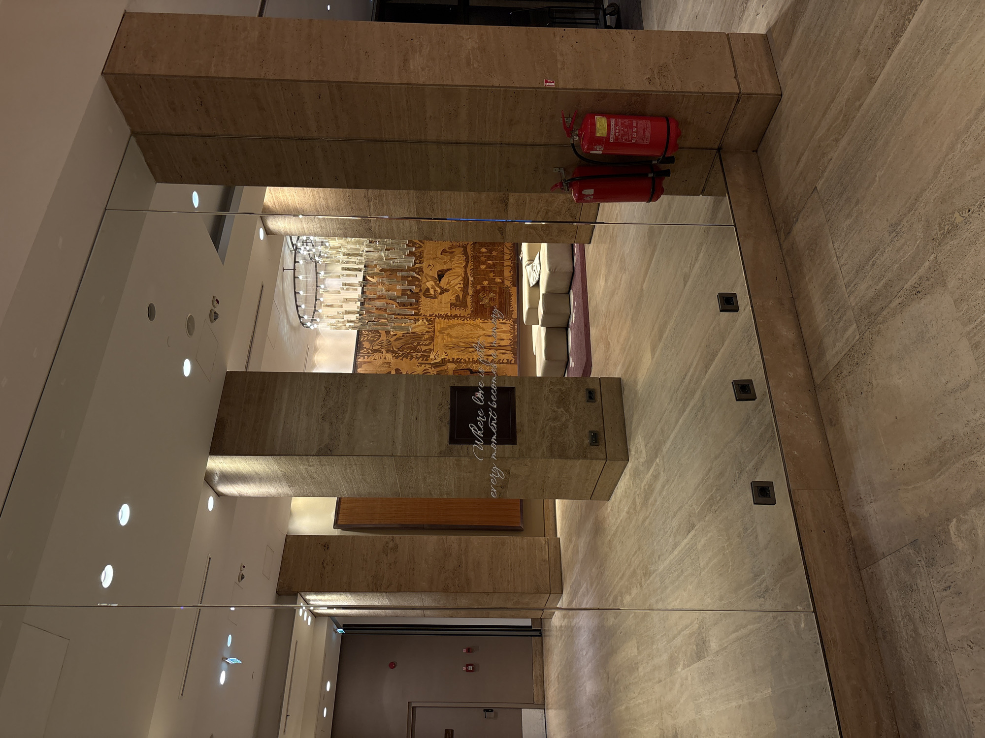 Upscale mirrored interior space documented in Belgrade
