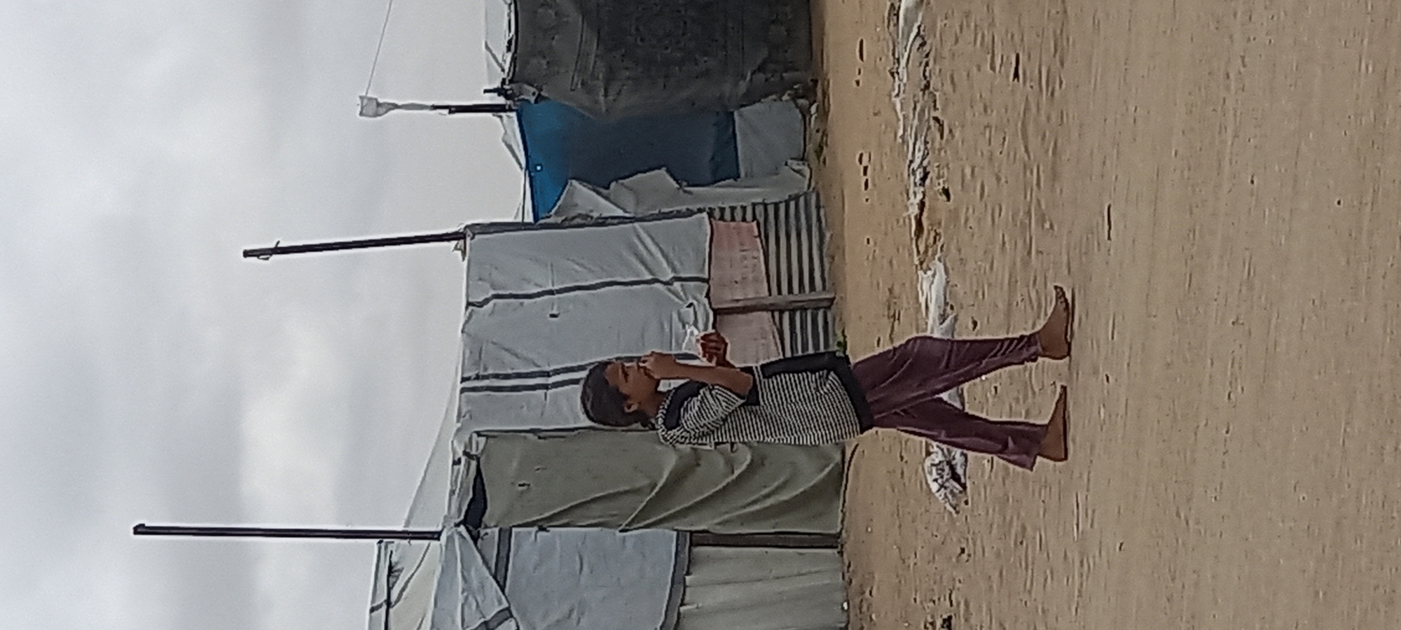 Daily life documented in Khan Yunis displacement camp