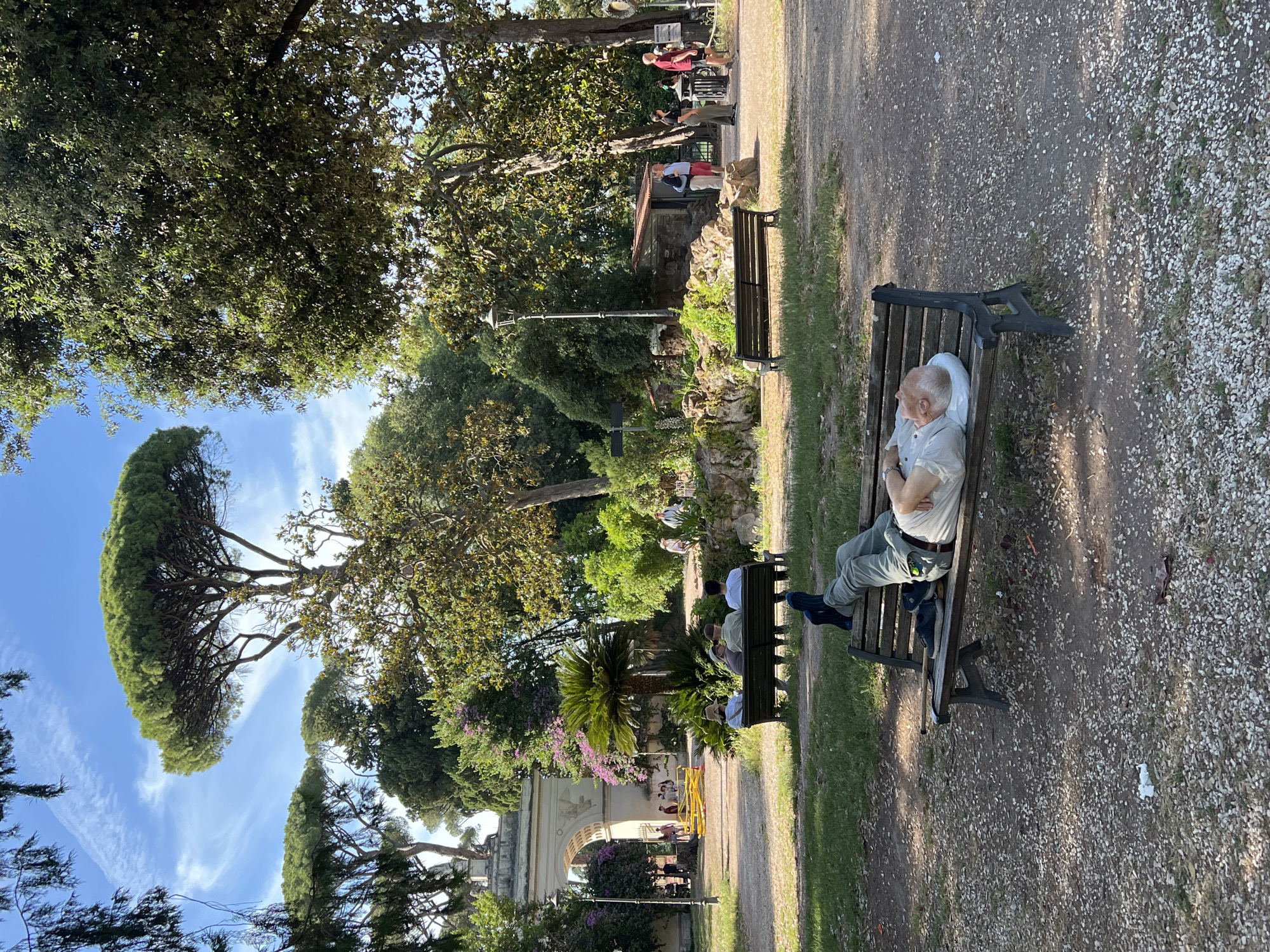 Afternoon tranquility captured at Rome's Villa Borghese gardens