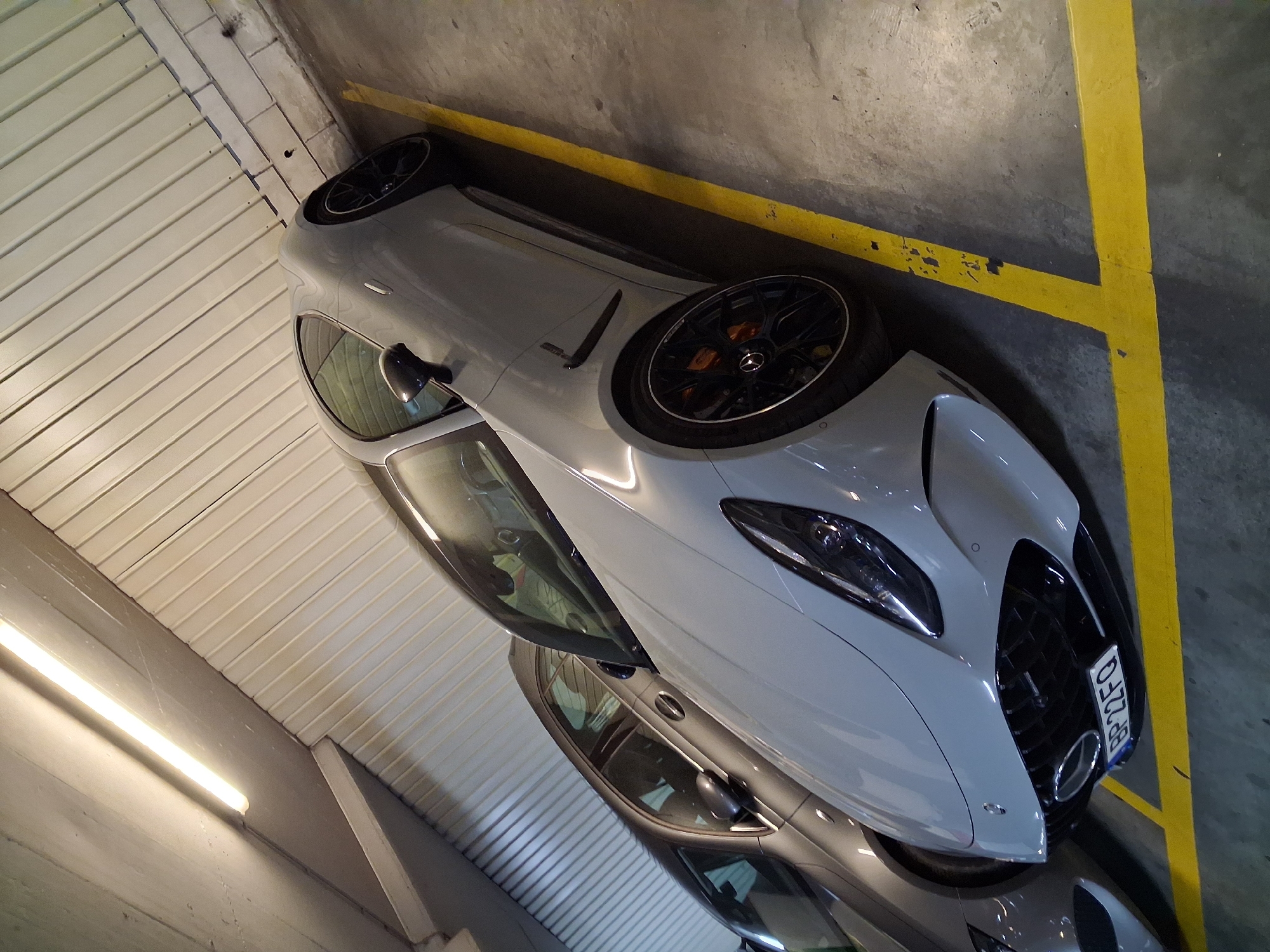 Mercedes-AMG GT spotted in Lisbon parking garage
