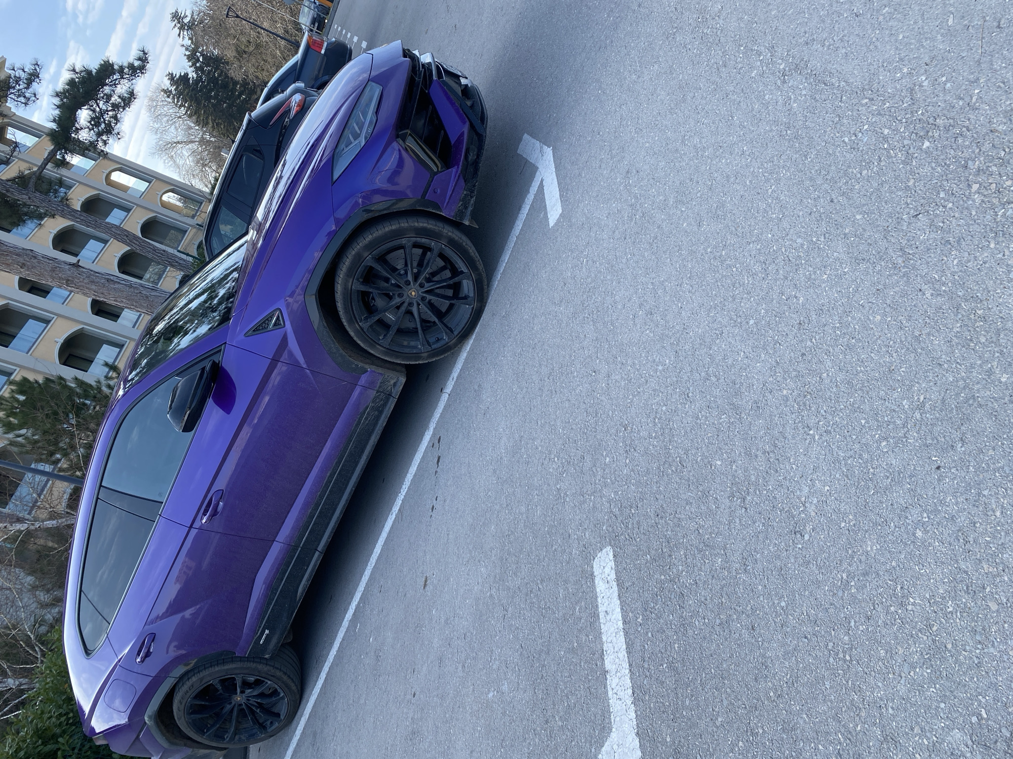 Purple Lamborghini Urus spotted parked in Varna Bulgaria