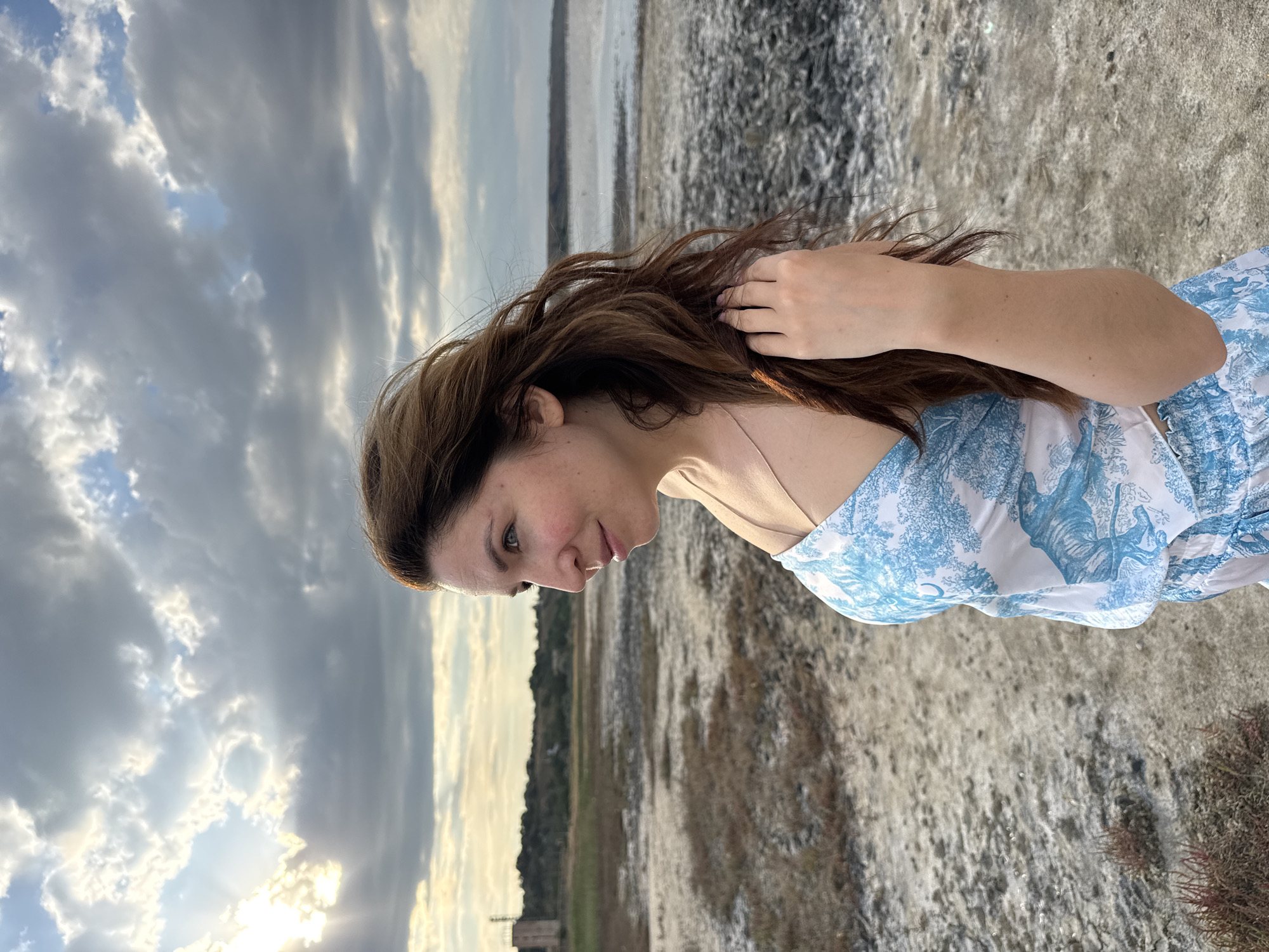 Afternoon on a cracked salt flat near the Odesa coast