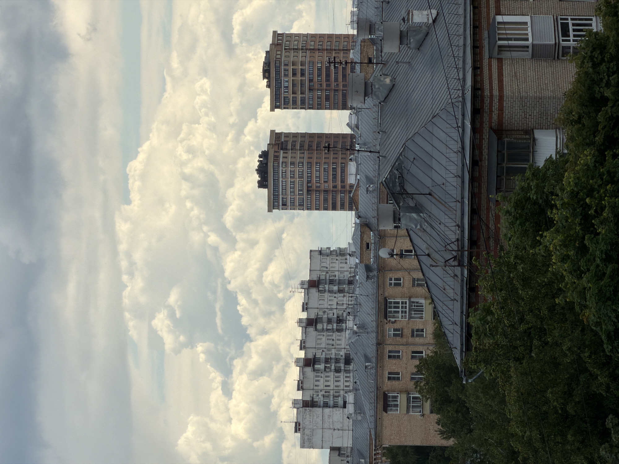 Moscow urban landscape documented with buildings and road infrastructure