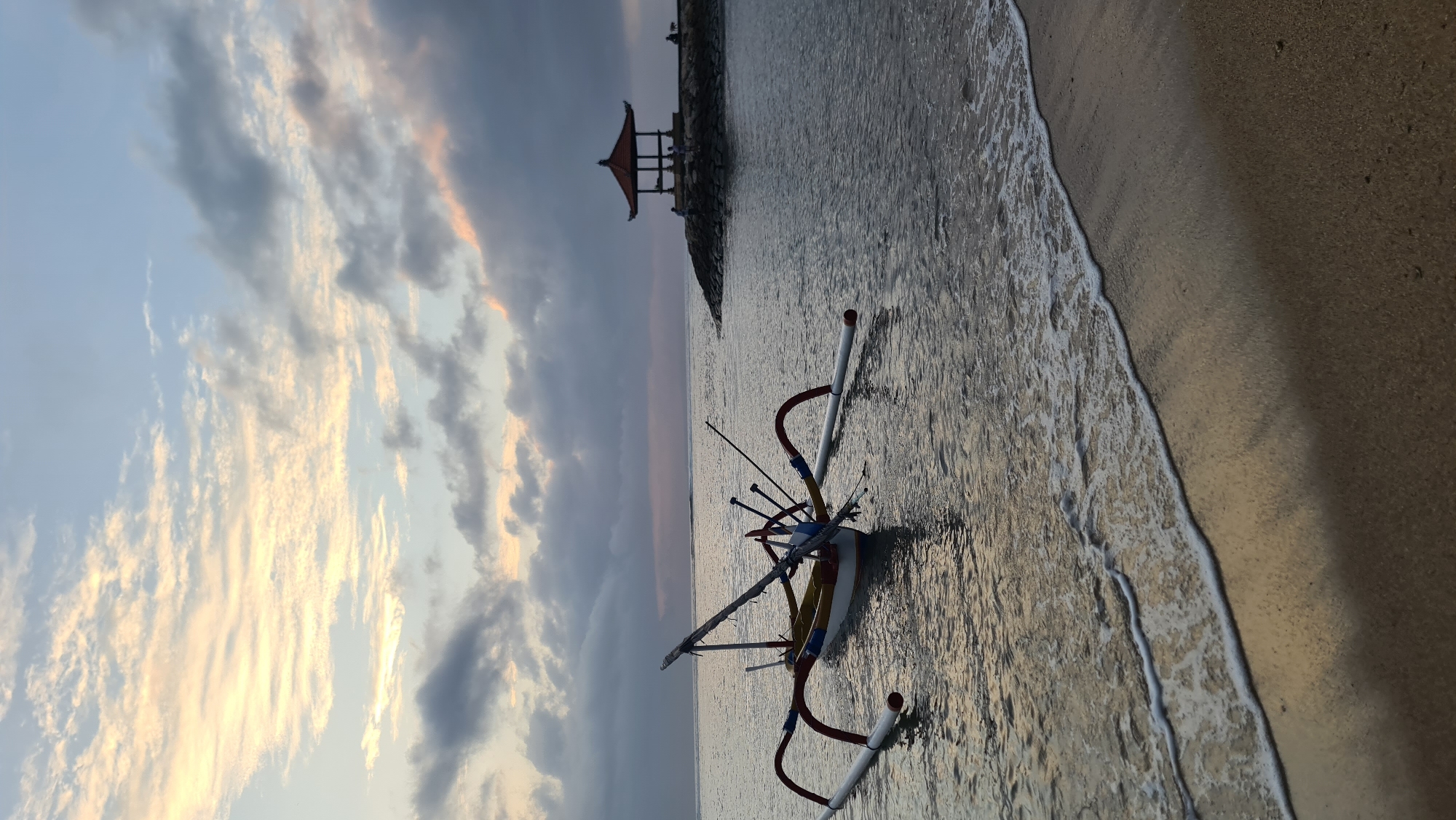 Seminyak Beach hangout: people, dogs, and a Balinese sunset