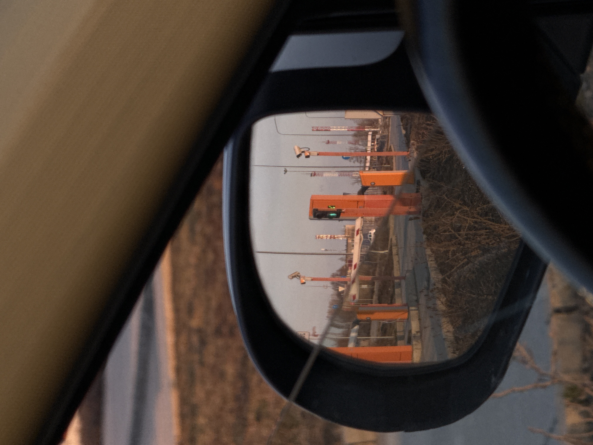 Road construction underway in Bolshoye Savino with traffic controls