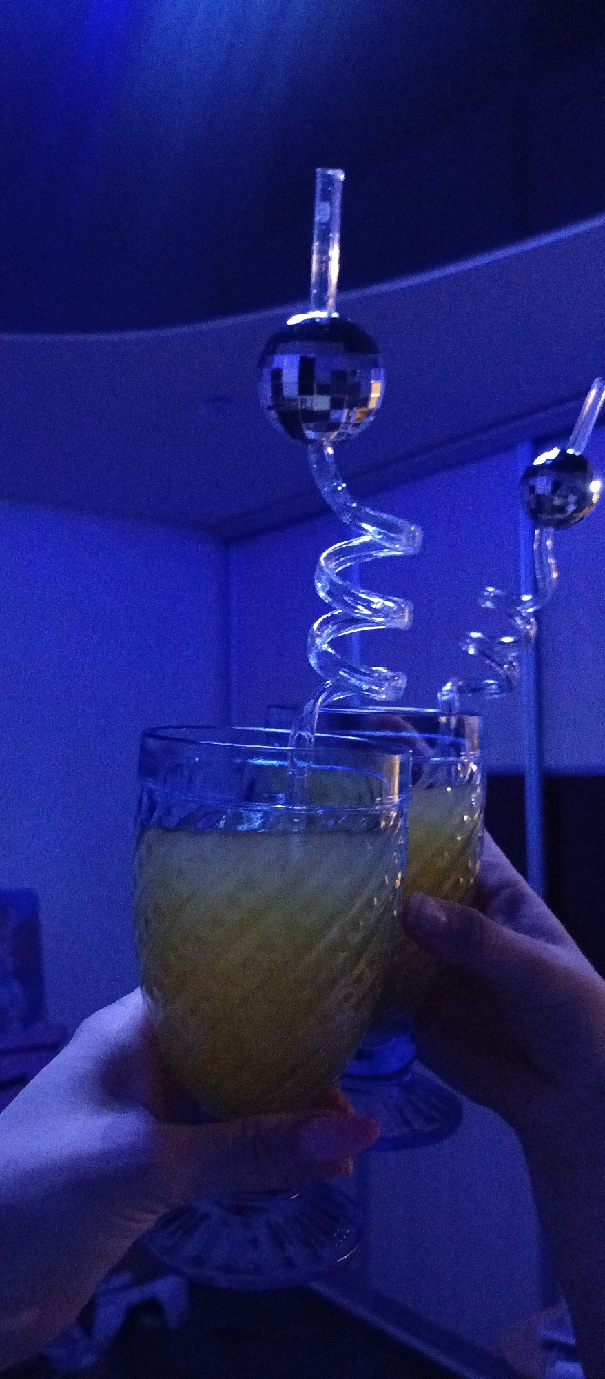 Disco ball cocktail party captured in multiple witness accounts